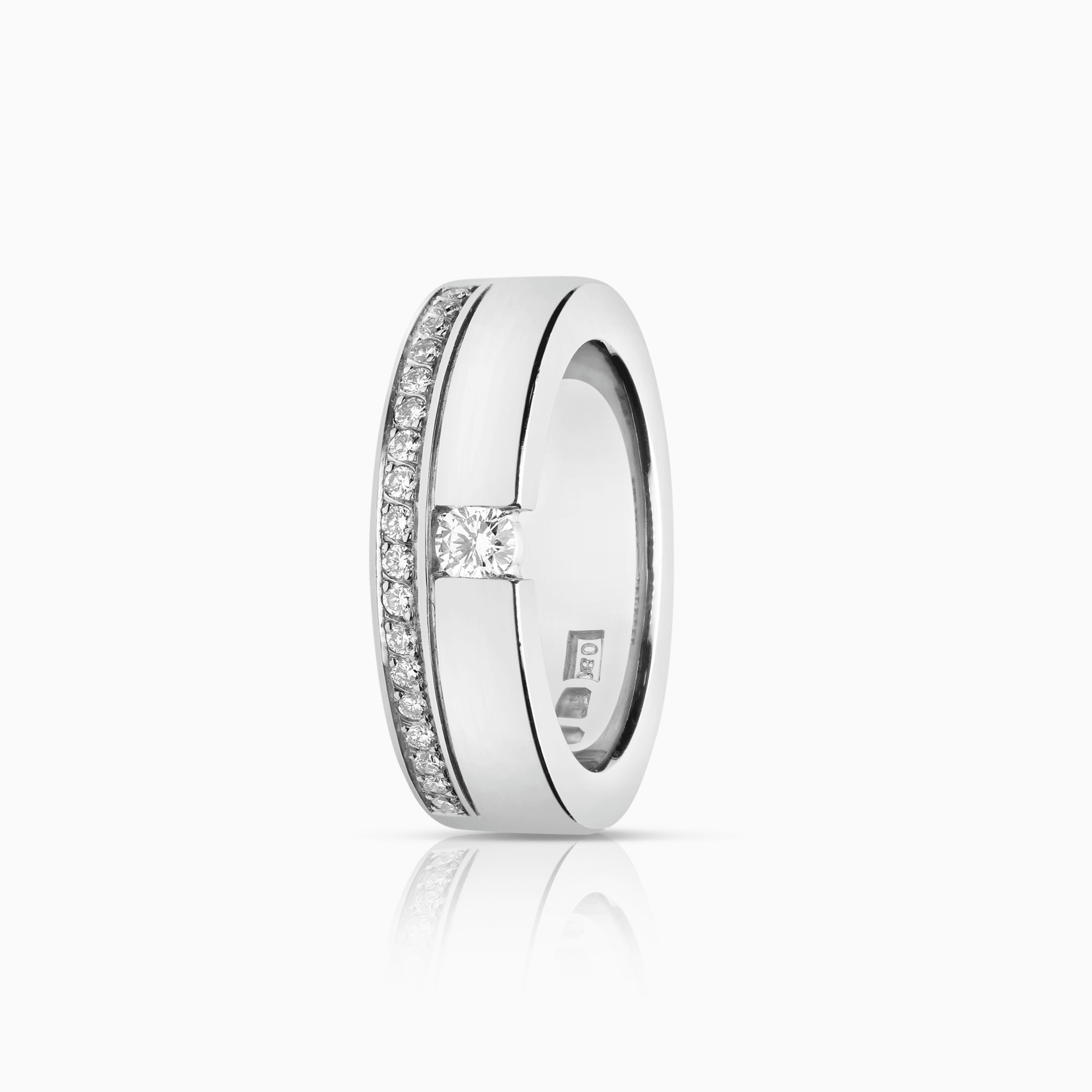 Diamantring 0,30ct 18K vitguld