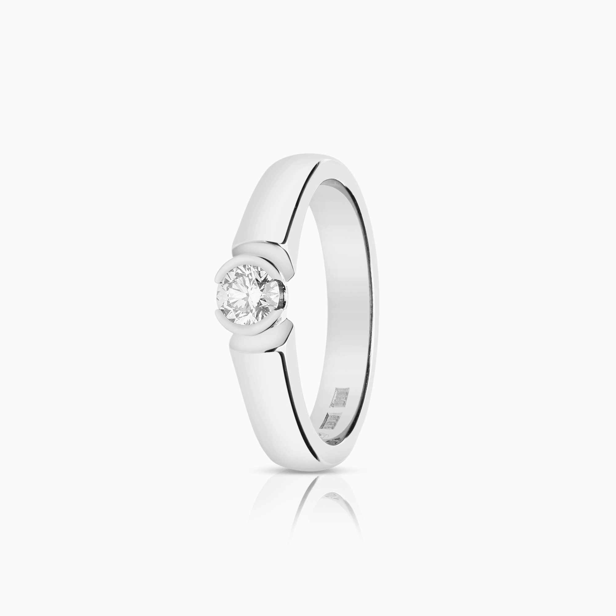 Solitärring 0,26ct 18K vitguld