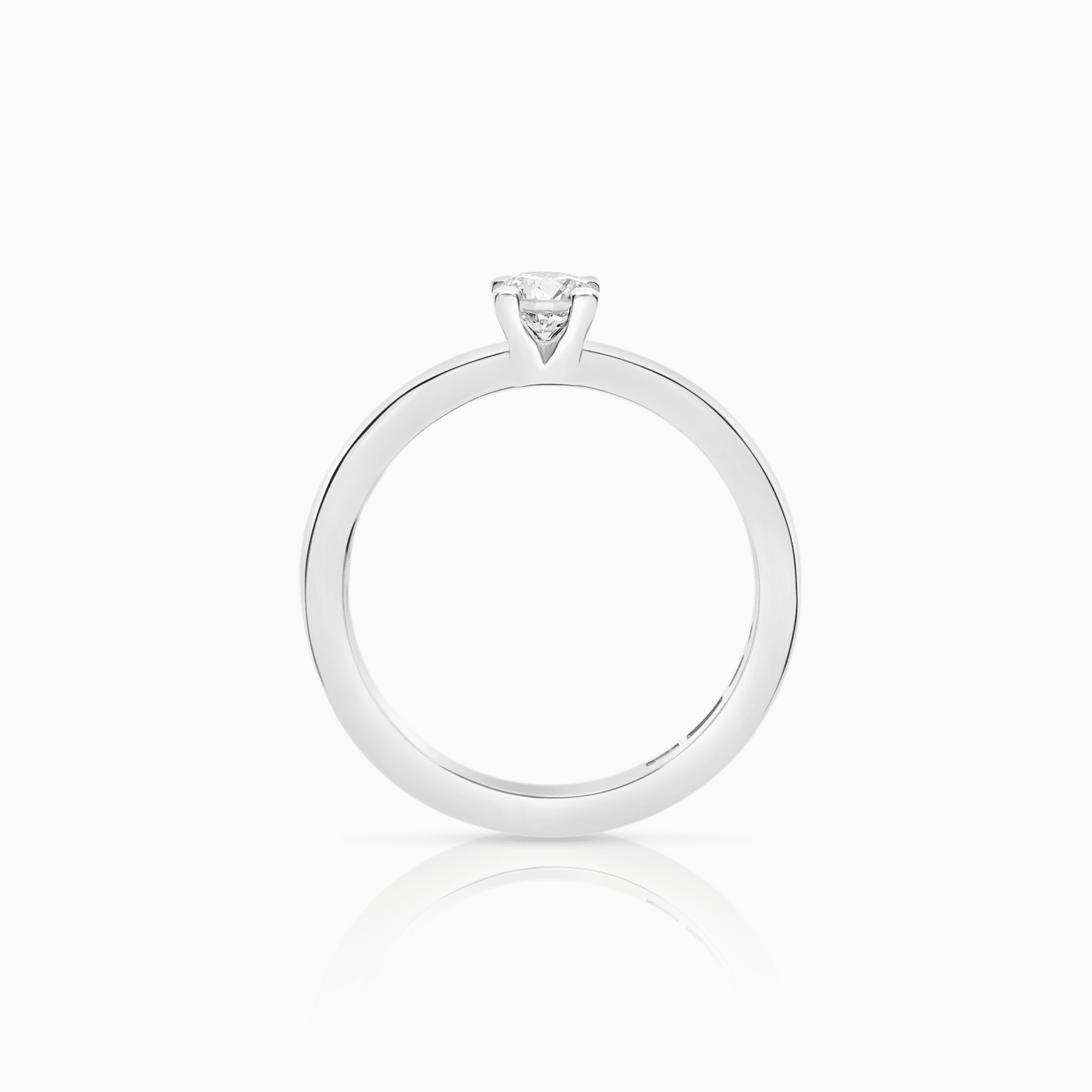 Solitaire-ring 0,30 ct 18K hvitt gull