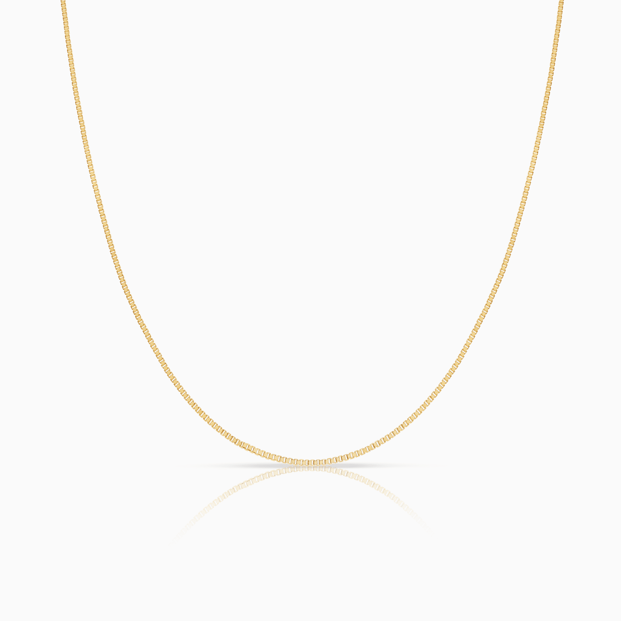 Box chain 50cm 18K gold
