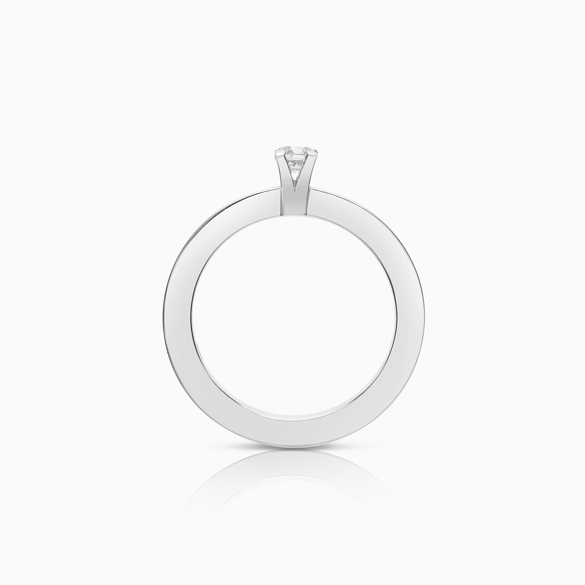 Solitärring 0,15ct 18K vitguld