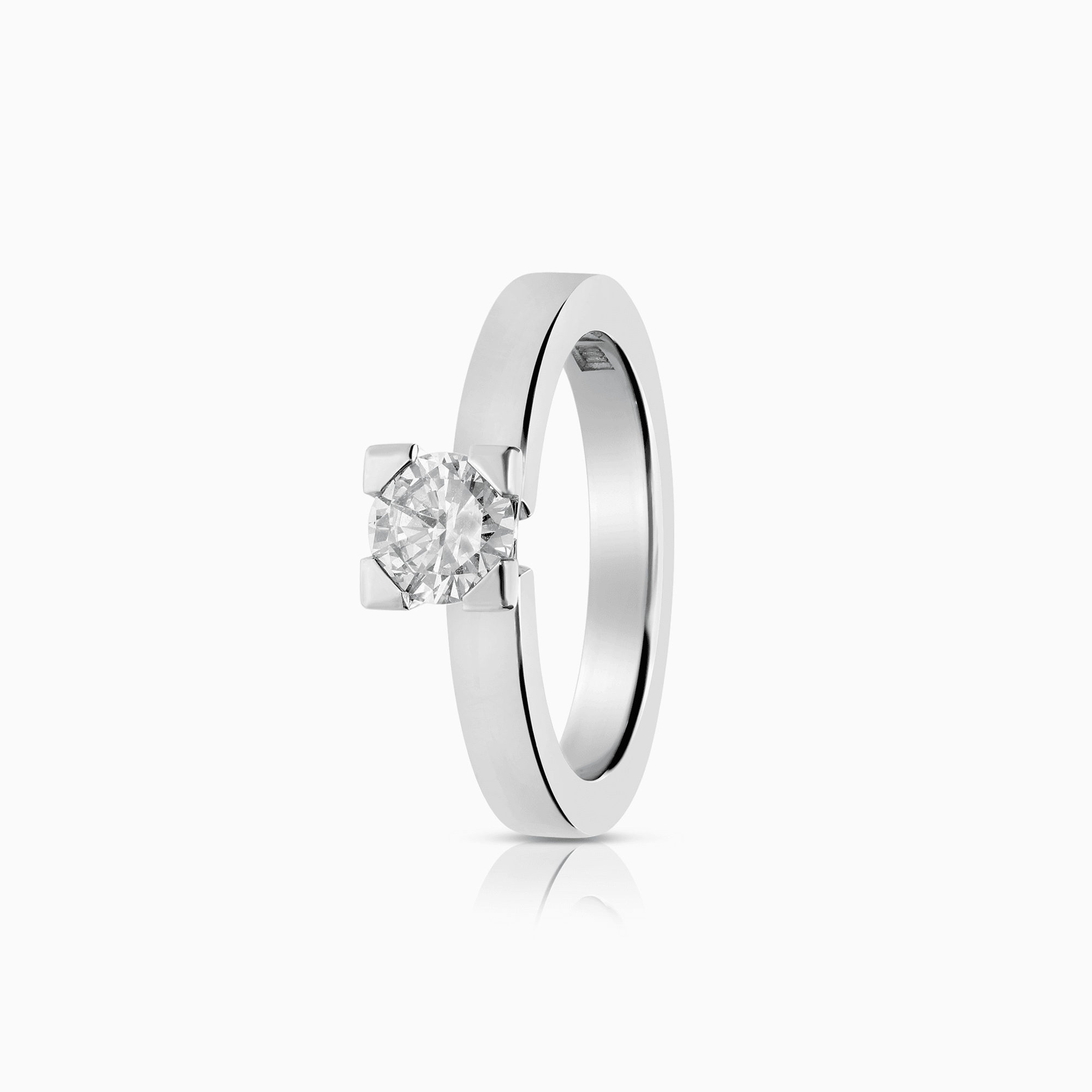Solitärring 0,50ct 18K vitguld