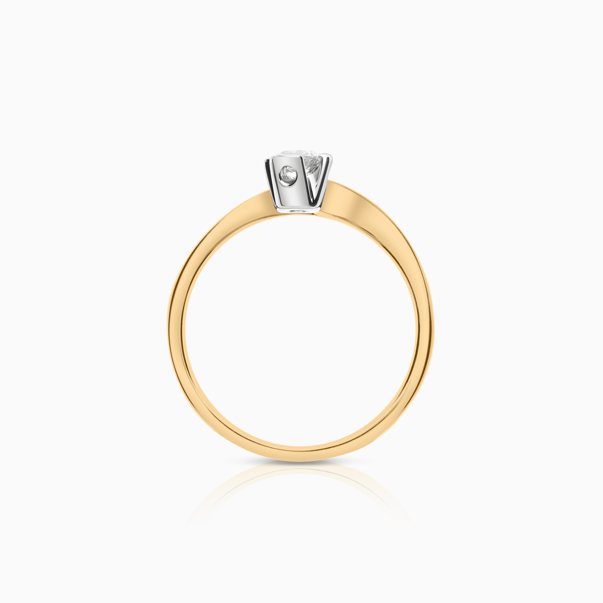 Solitärring 0,19ct 18K guld