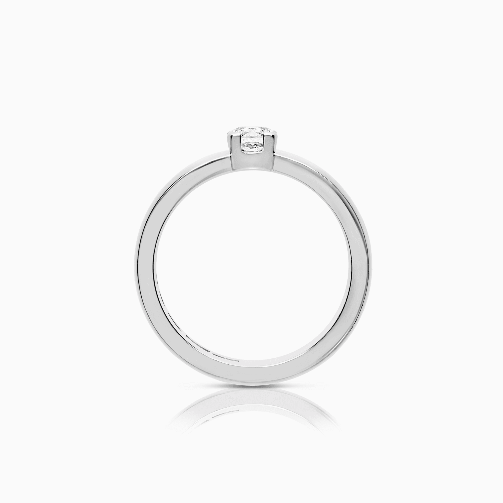 Enstensring 0,30ct 18K vitguld