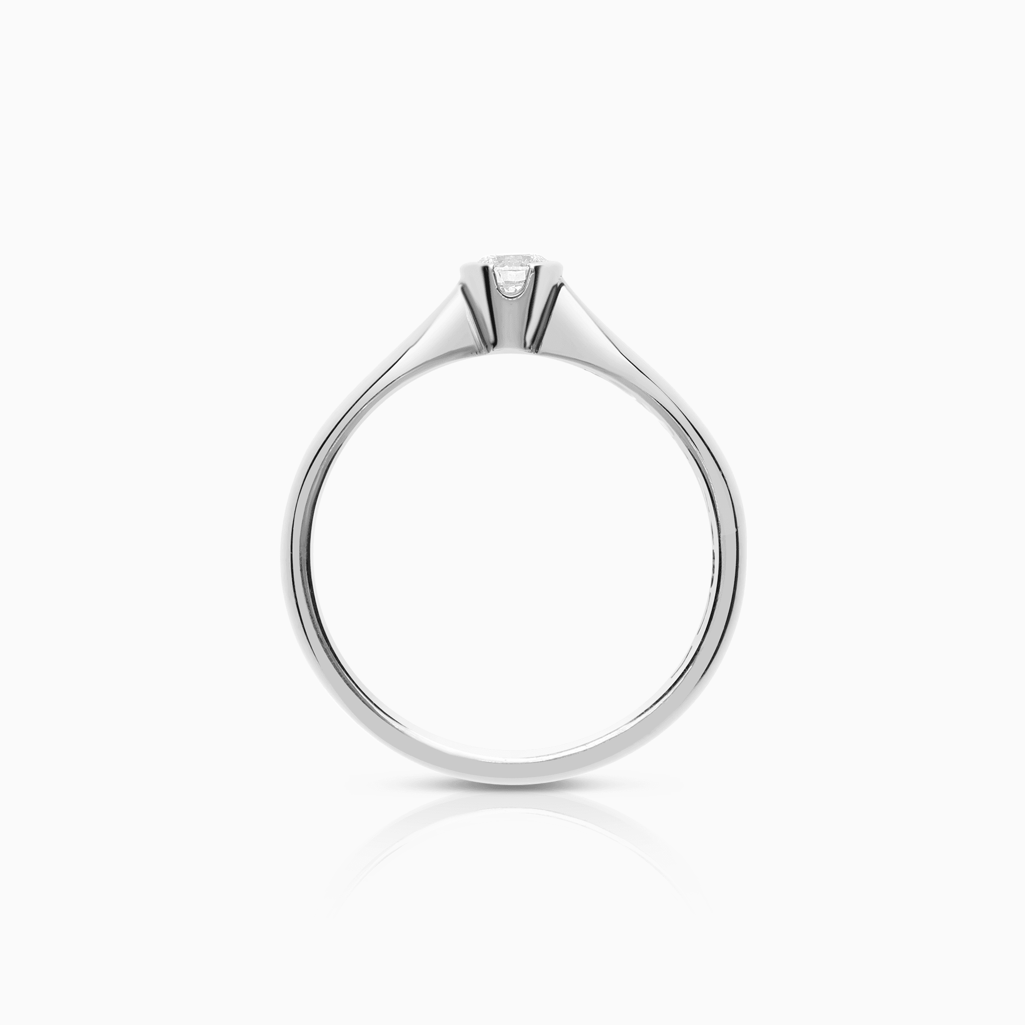 Solitärring 0,15ct 18K vitguld