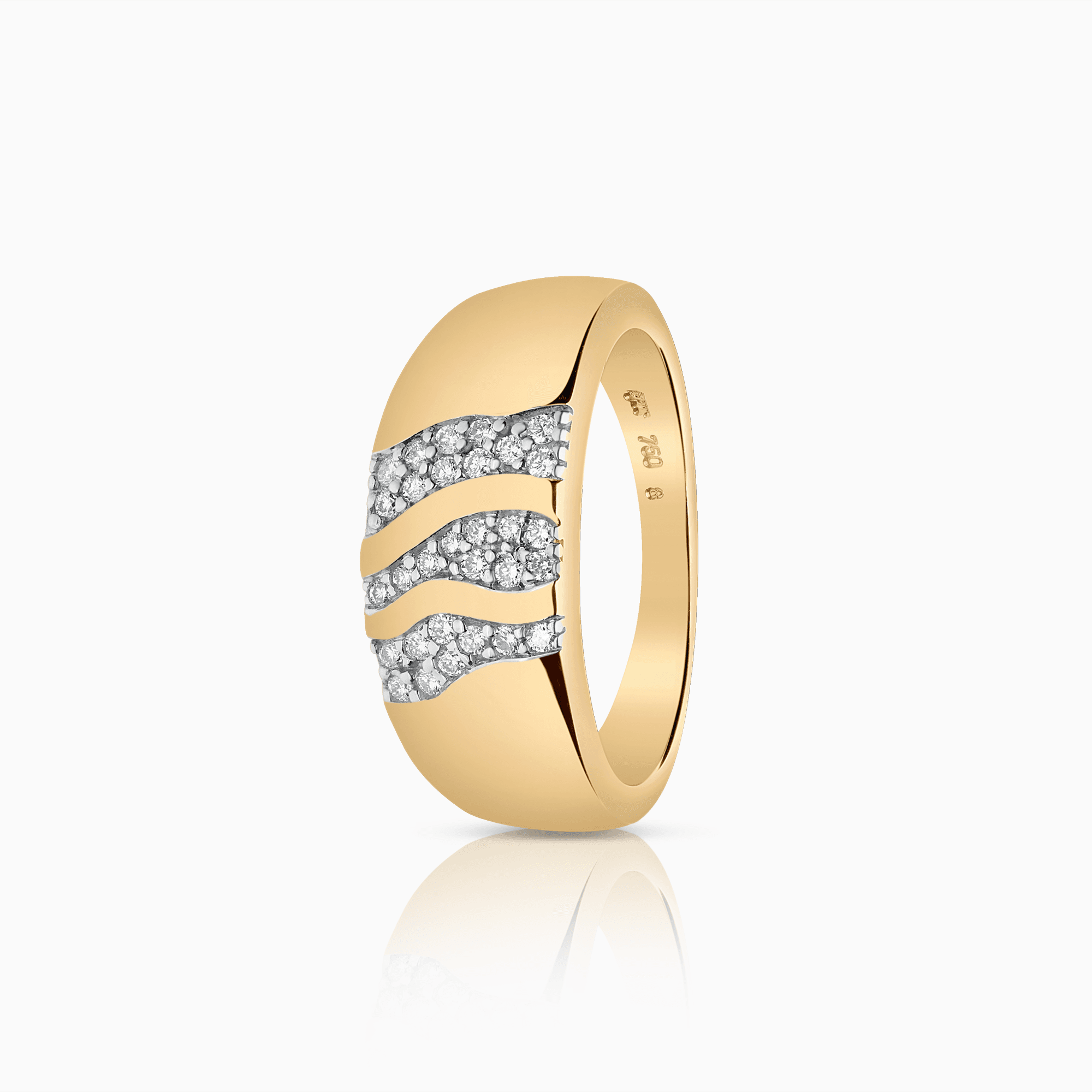 Diamantring 0,24ct 18K guld