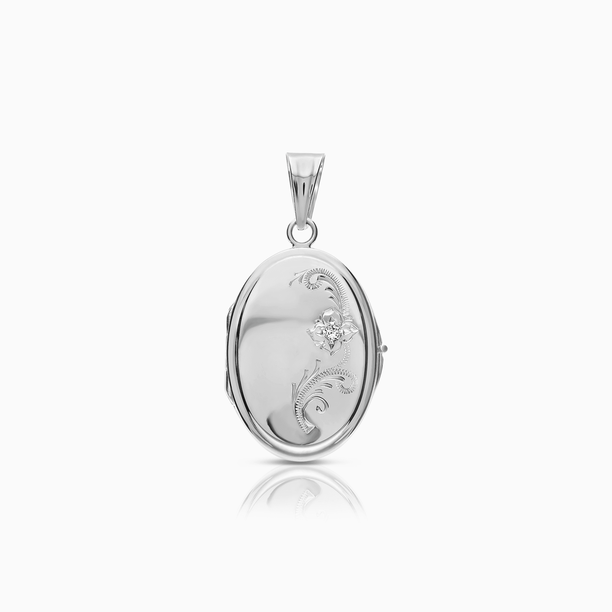 Diamanthänge 0,02ct 18K vitguld