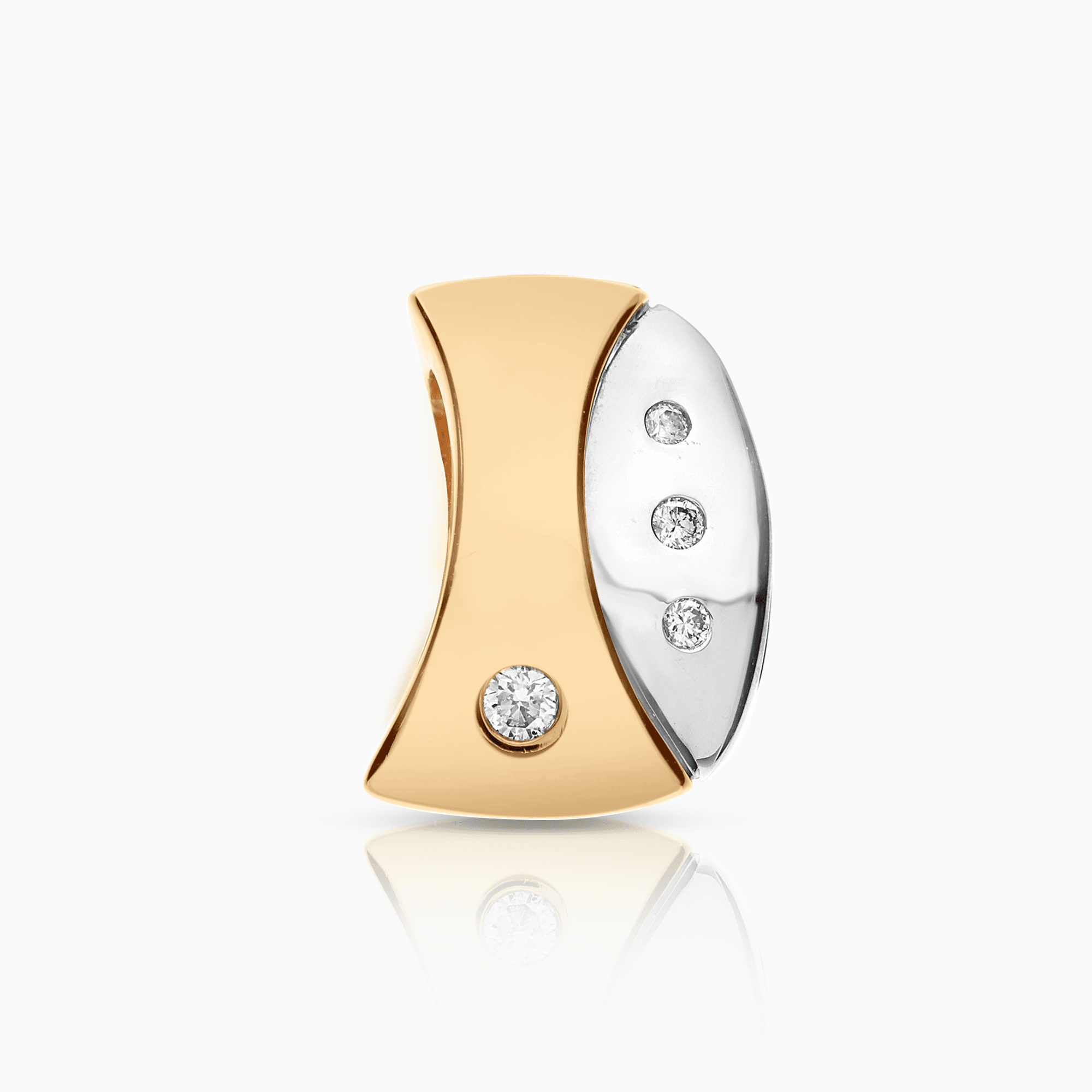 Hängsmycke med diamanter 0,075ct 18K vit/gulguld