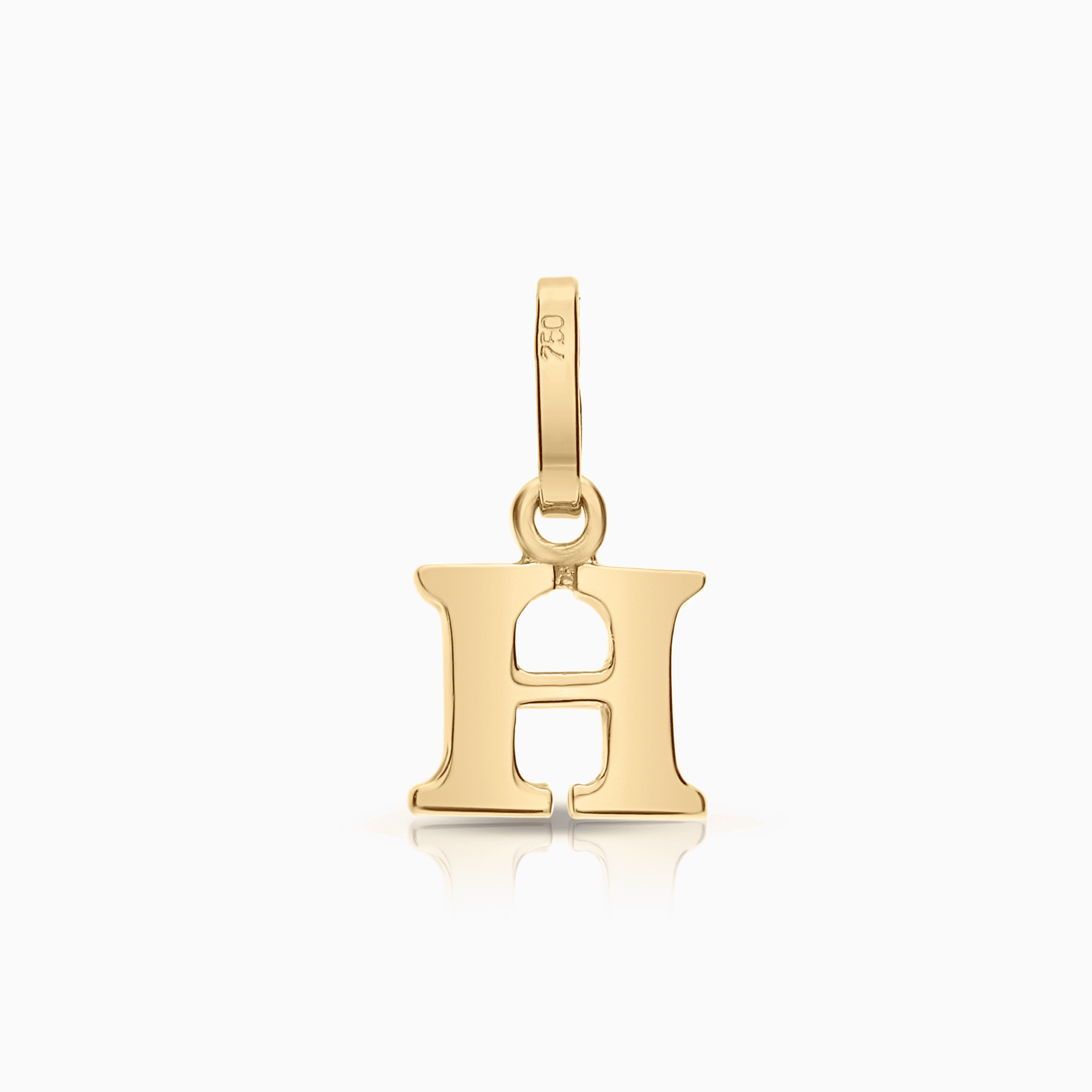 Hängsmycke bokstav 0,40g 18K guld