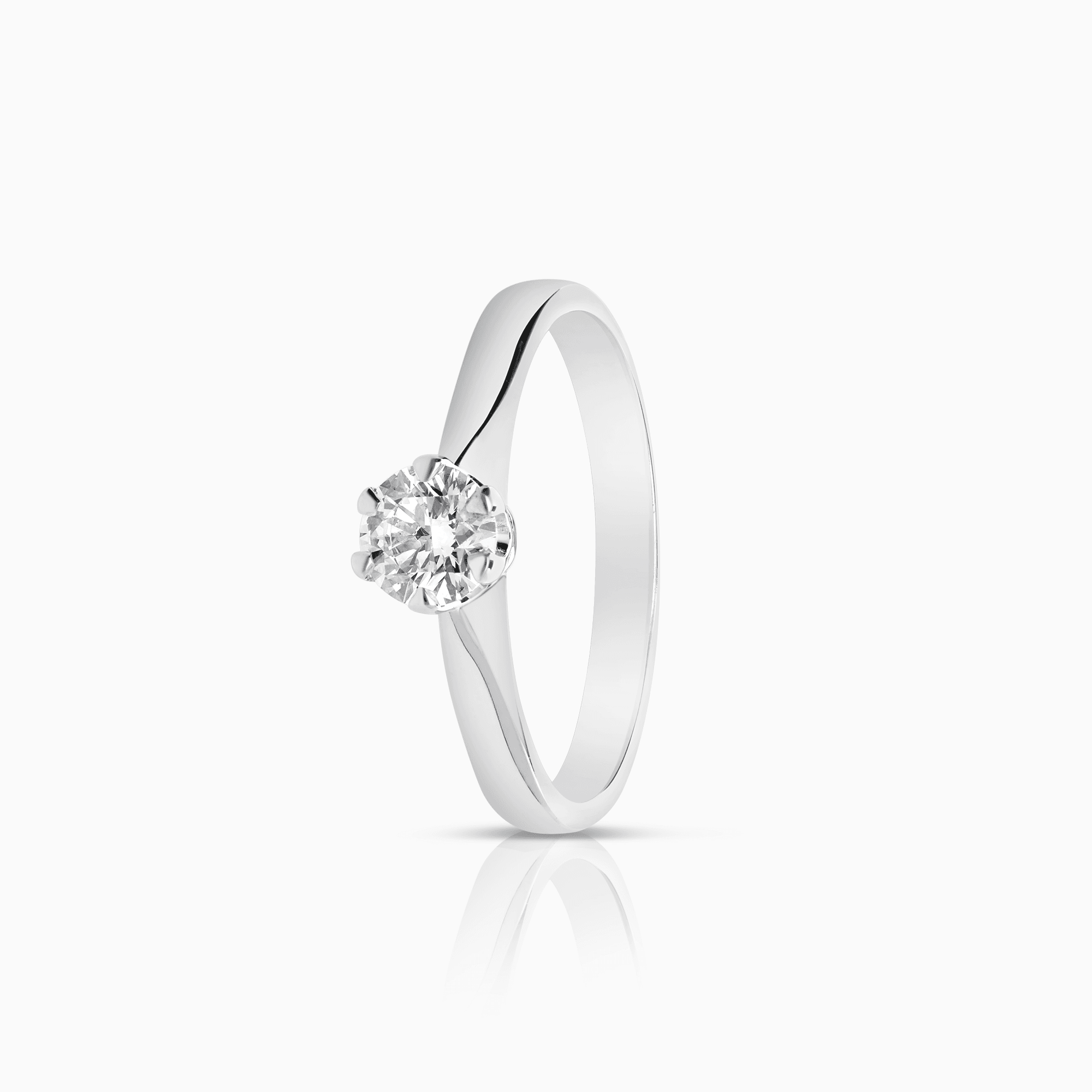 Solitärring 0,40ct 18K vitguld