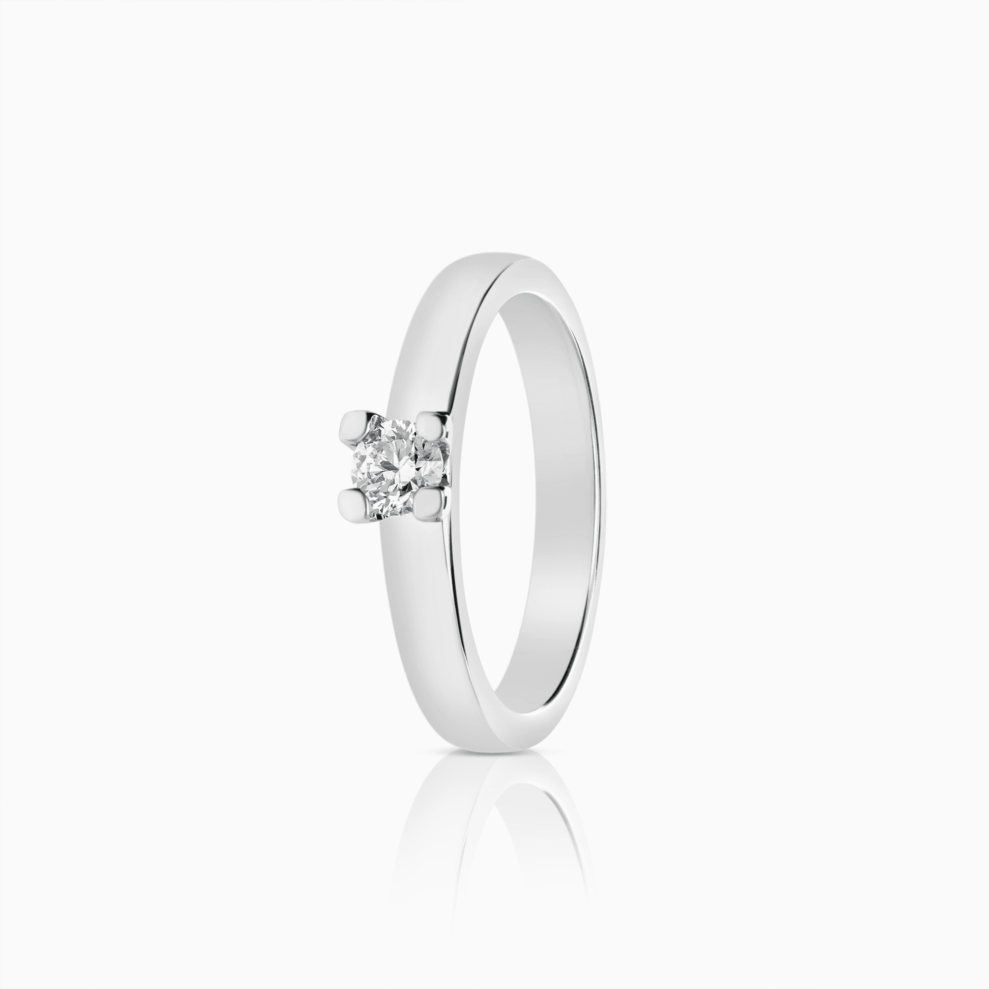 Solitärring 0,20ct 18K vitguld