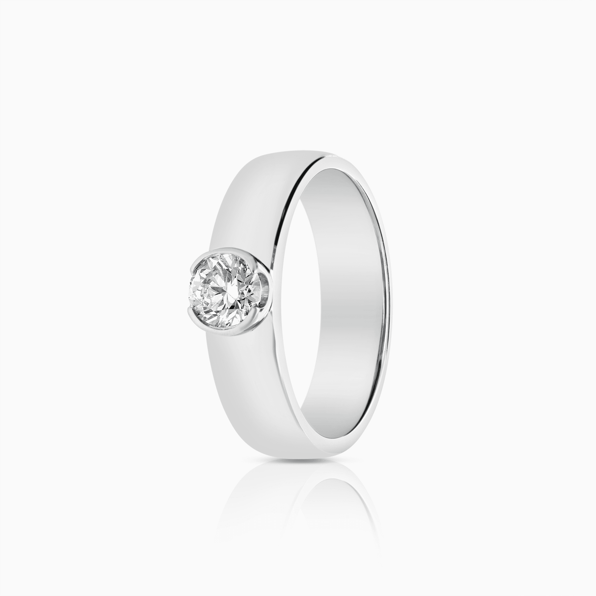 Solitärring 0,40ct 18K vitguld