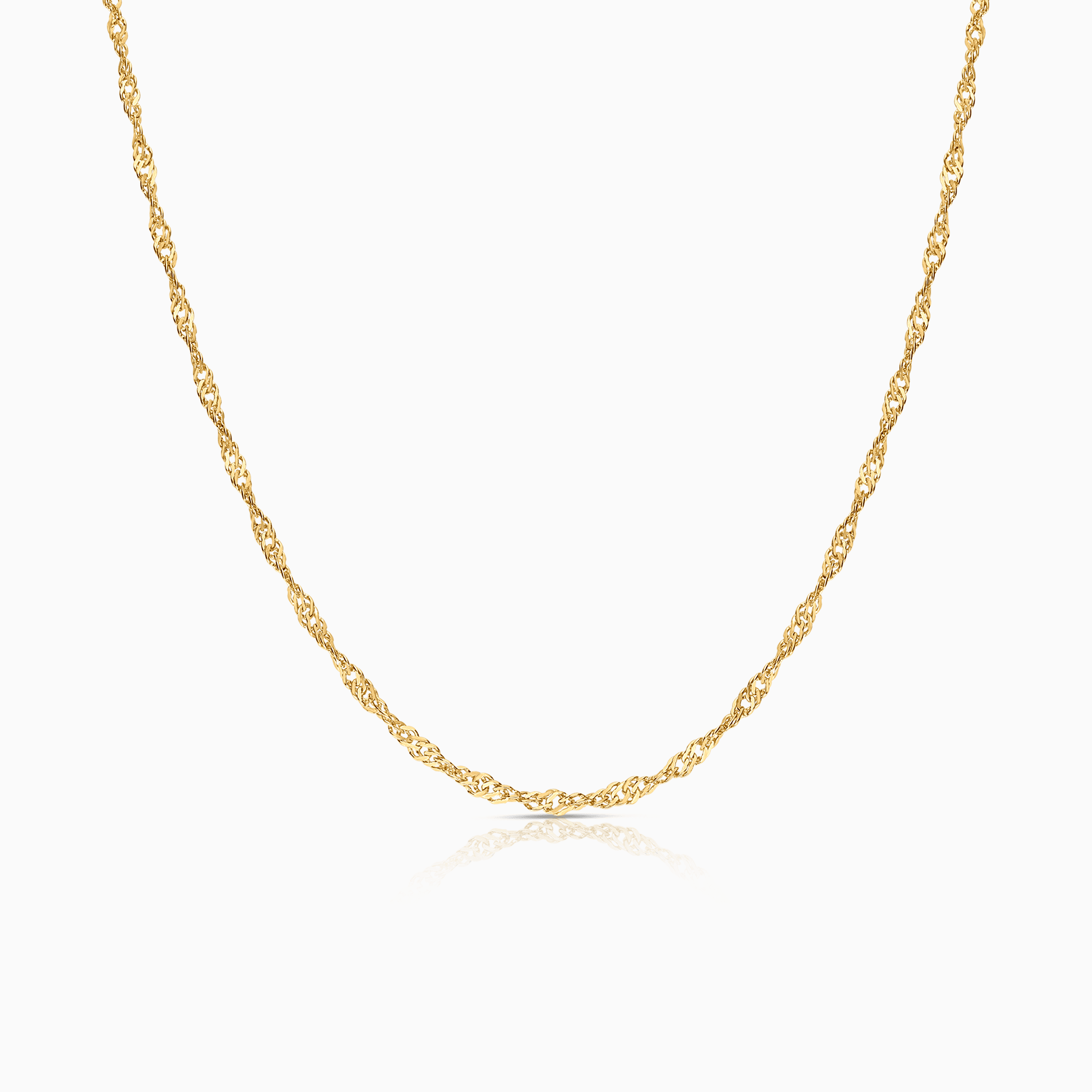Singapore necklace 4.36g 18K gold