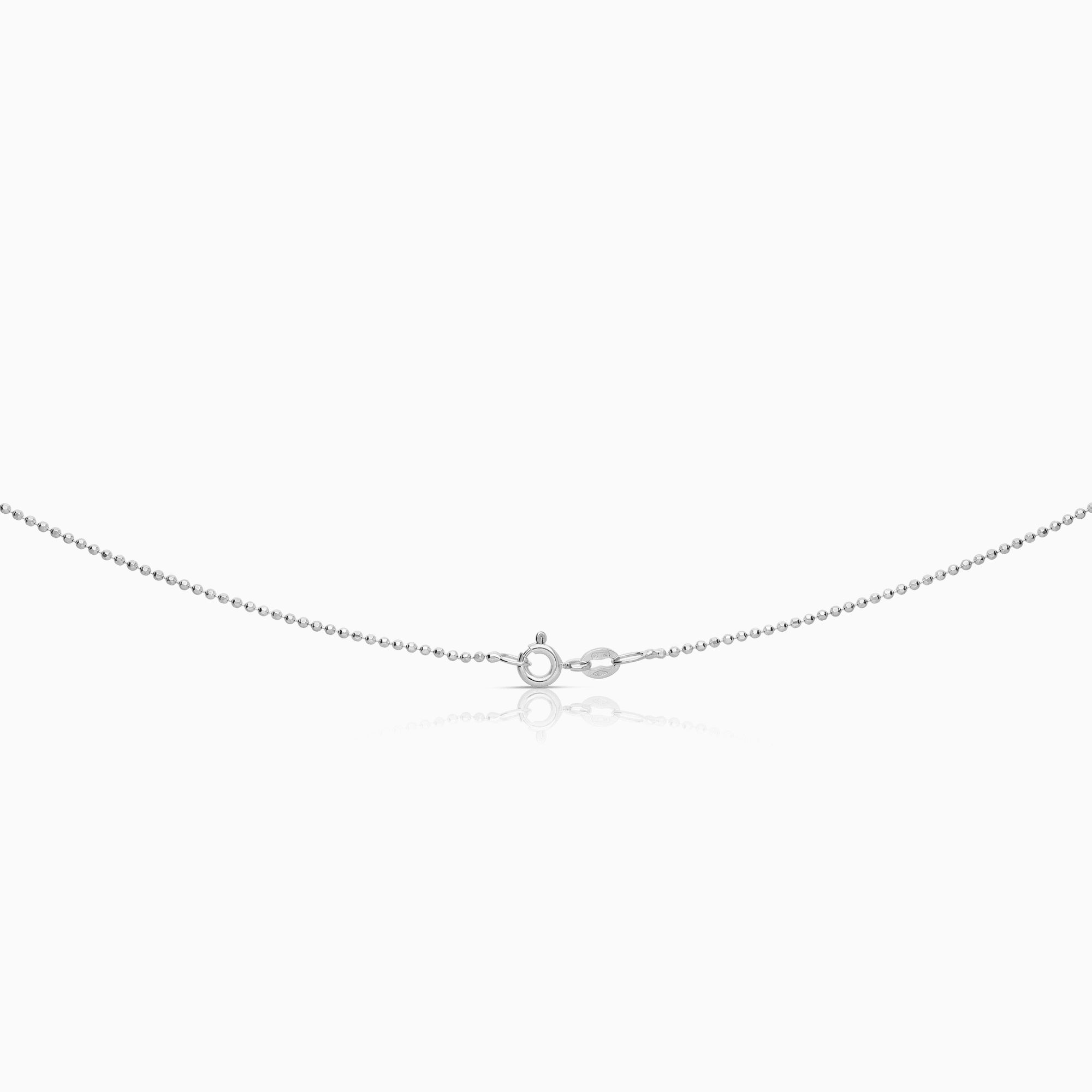 Kullänk 42cm 18K vitguld