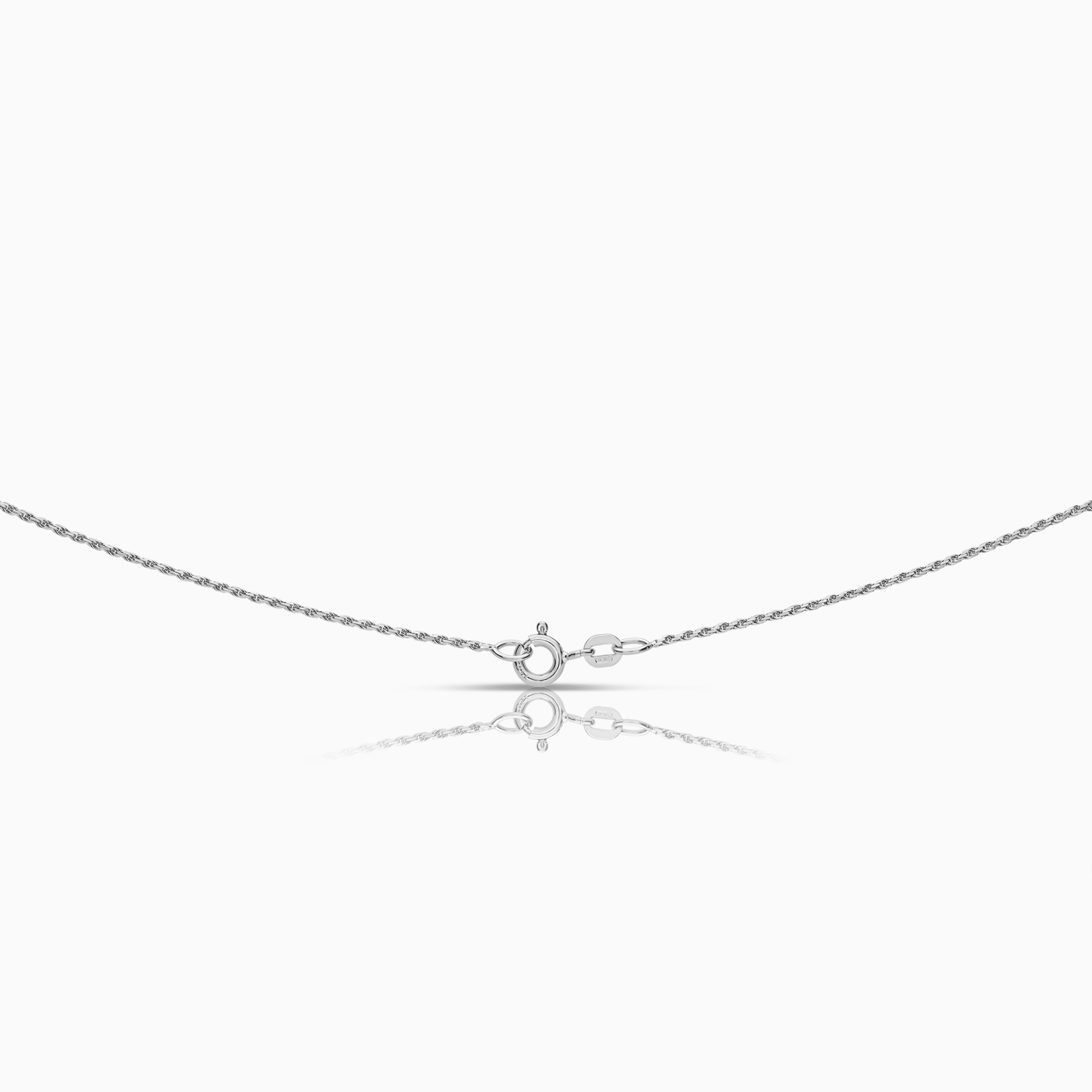 Rope necklace 2.95g 18K white gold