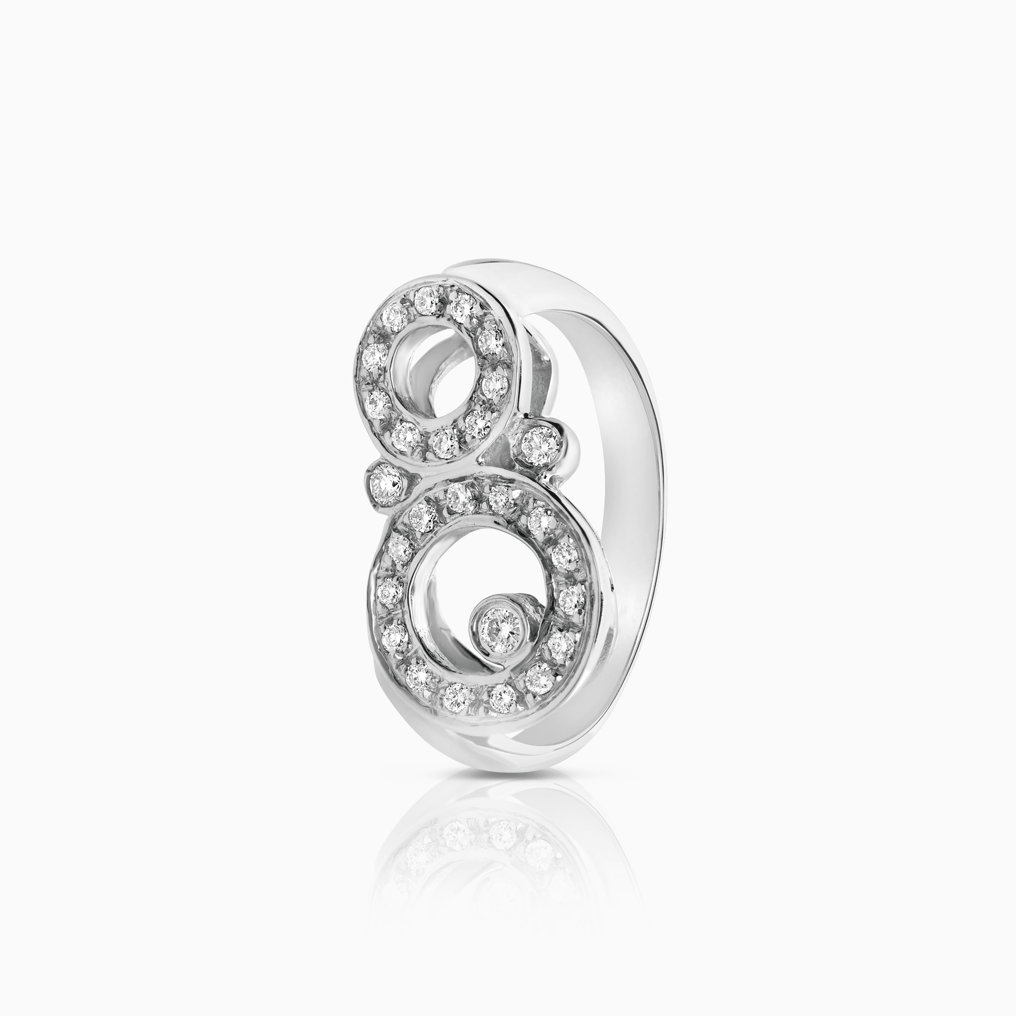 Diamantring 0,30ct 18K vitguld