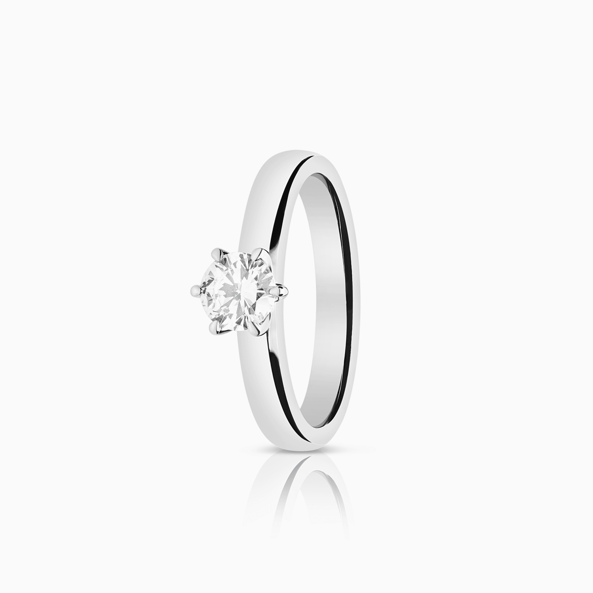 Solitärring 0,50ct 18K vitguld GIA certifikat