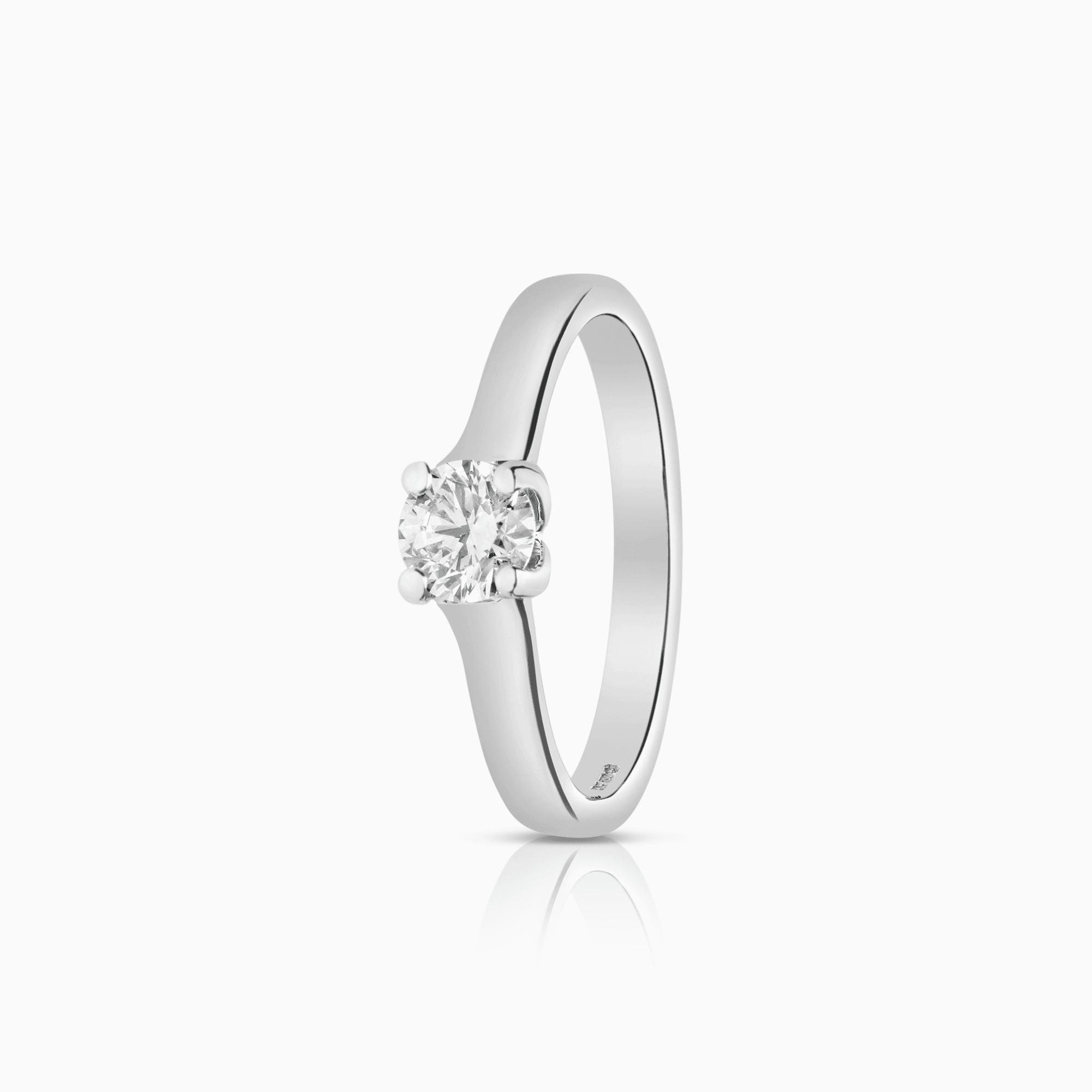 Solitärring 0,46ct 18K vitguld GIA certifikat