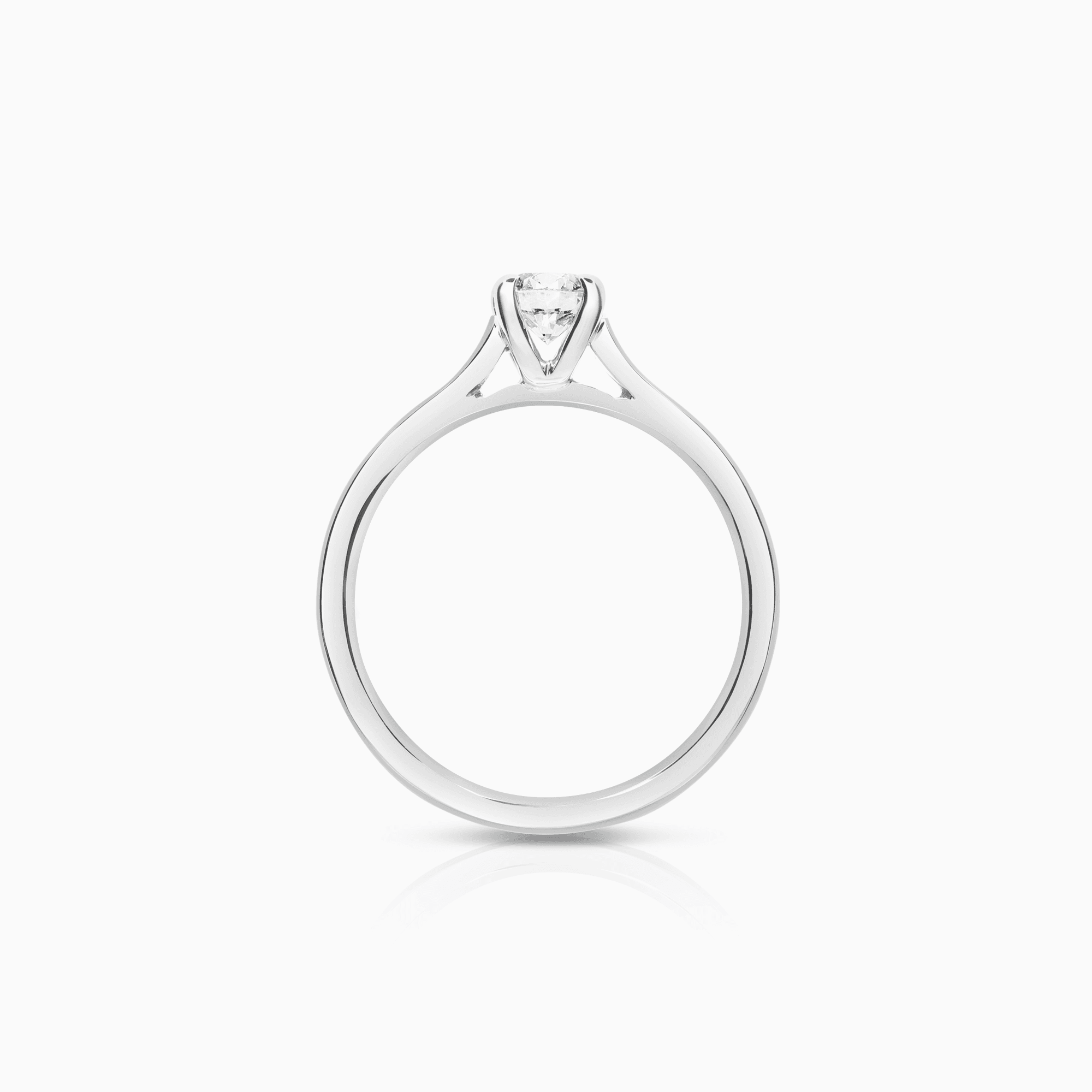 Solitärring 0,46ct 18K vitguld GIA certifikat