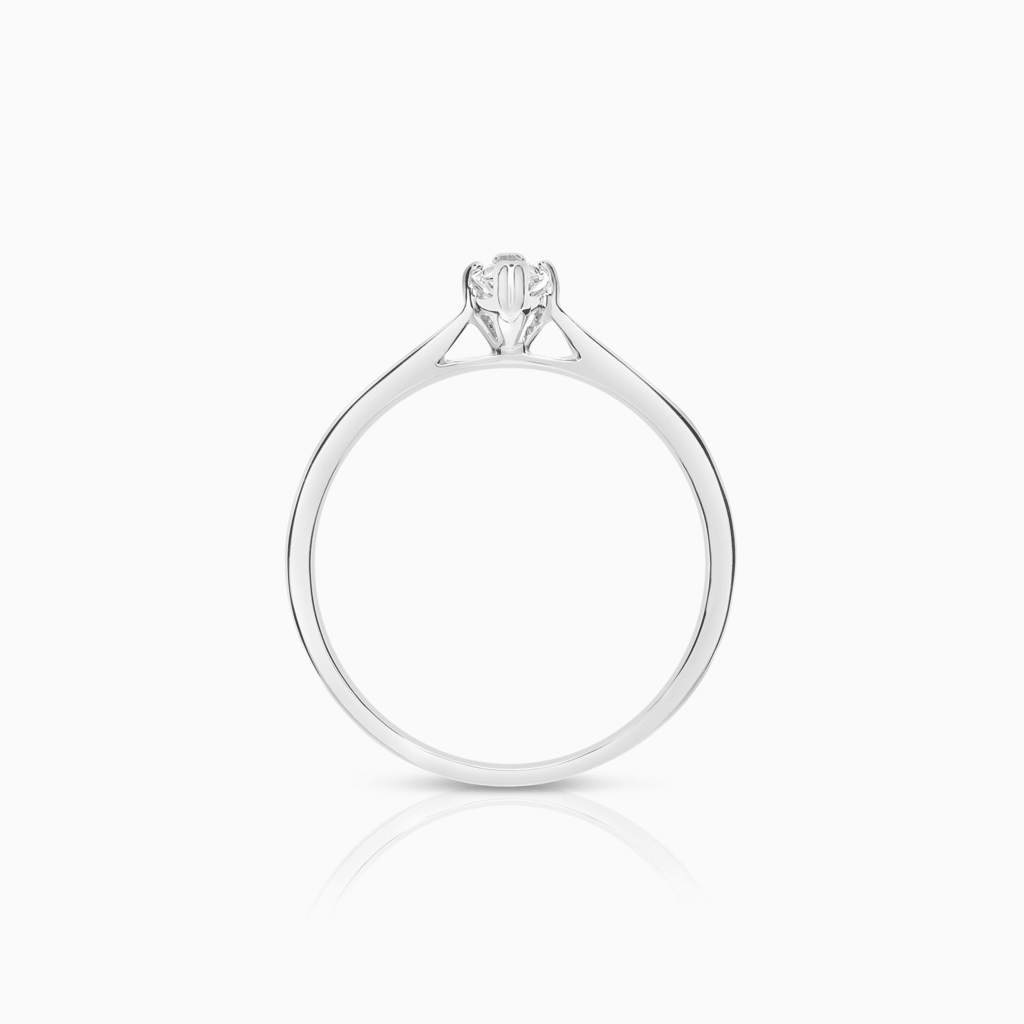 Solitärring marquise 0,27ct 18K vitguld GIA certifikat