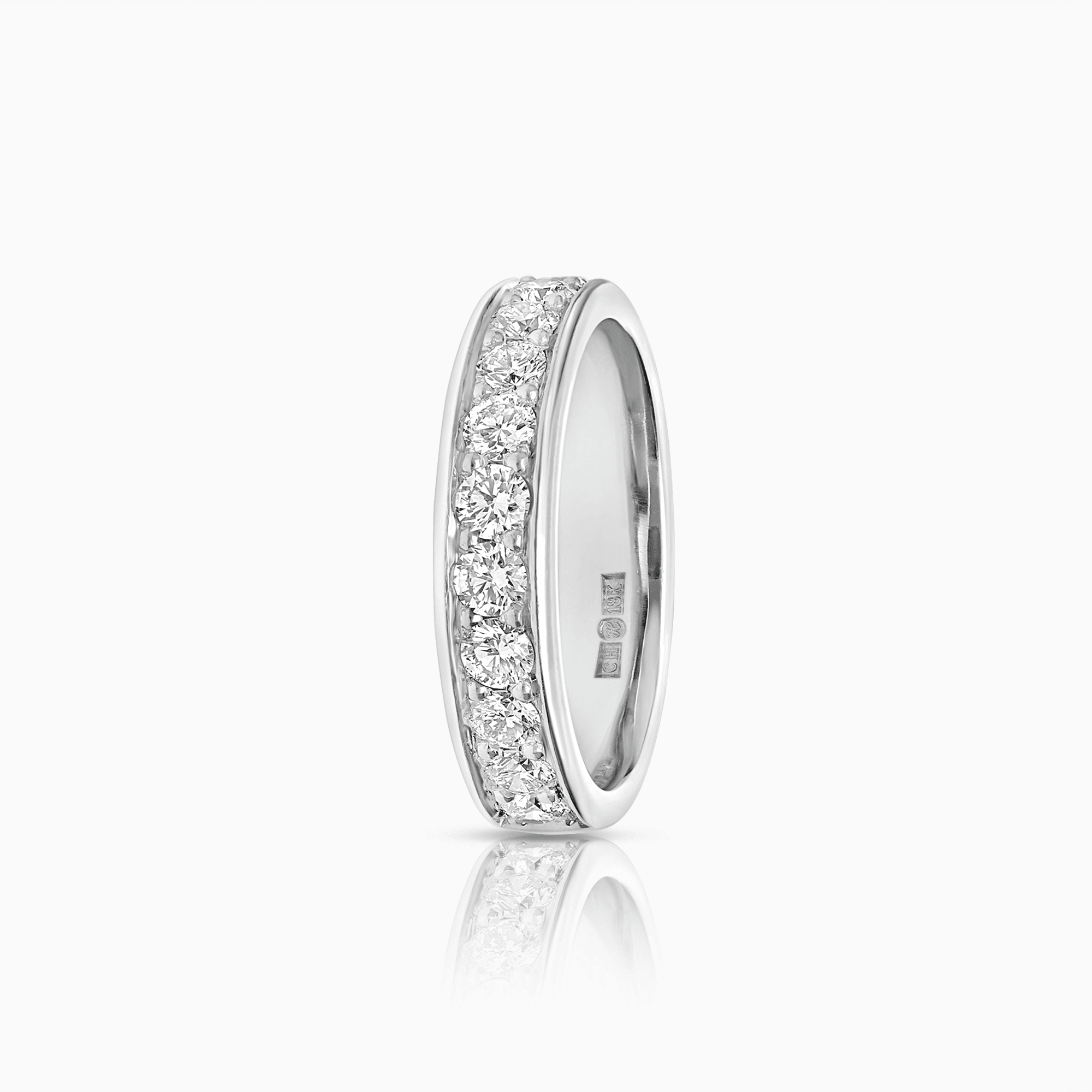 Alliansring 0,60ct 18K vitguld