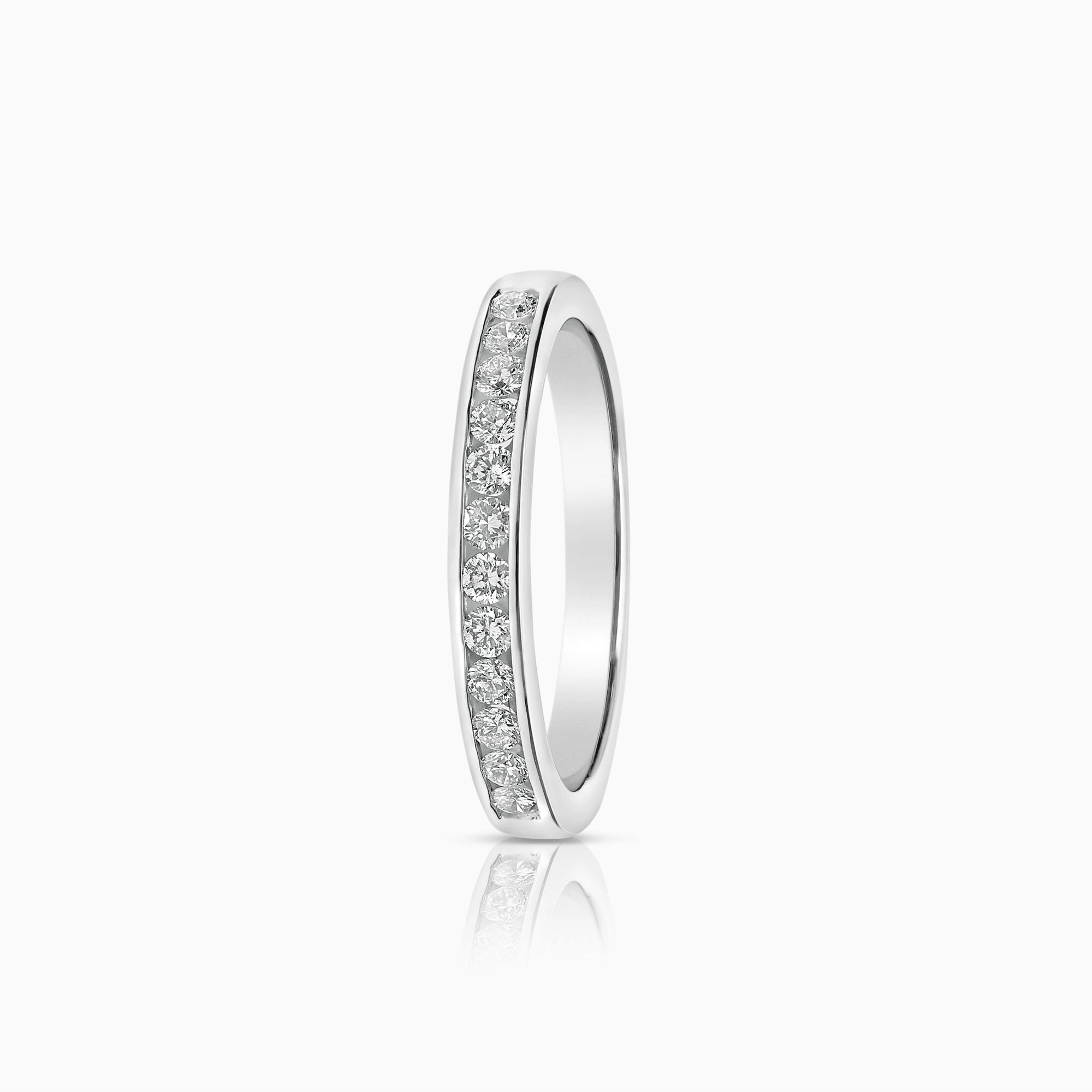 Alliansring 0,25ct 18K vitguld