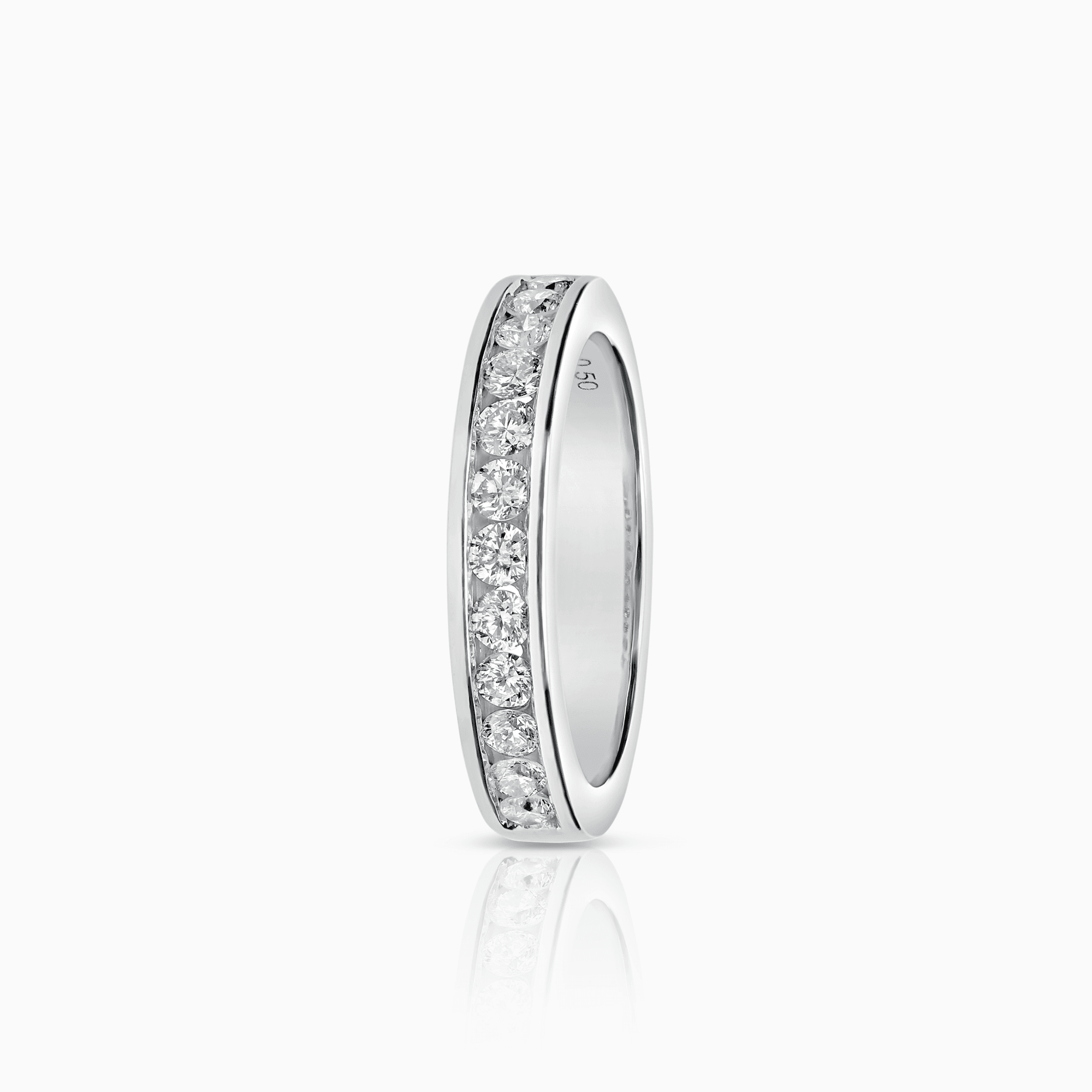 Alliansring 0,50ct 18K vitguld