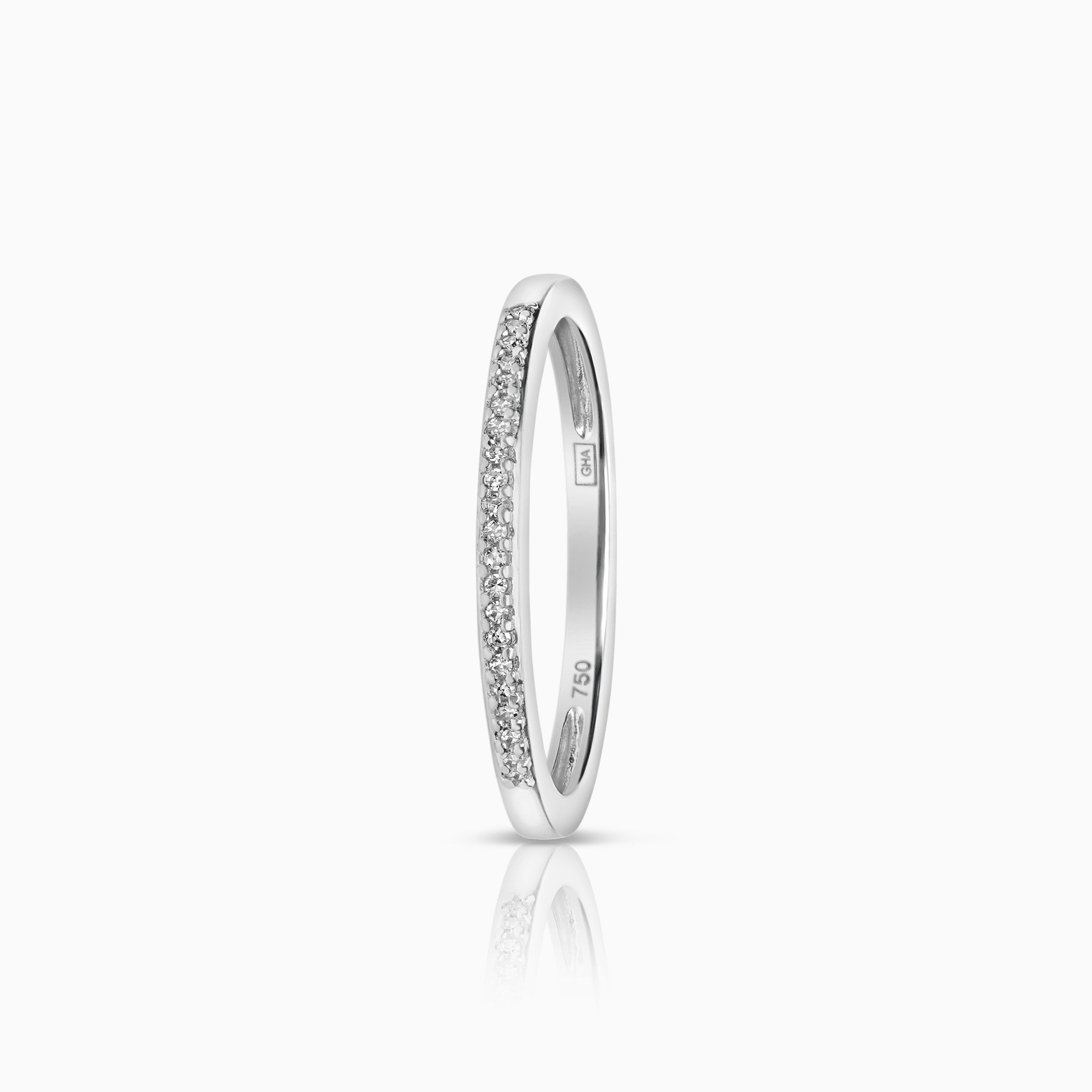 Diamantring 0,05ct 18K vitguld