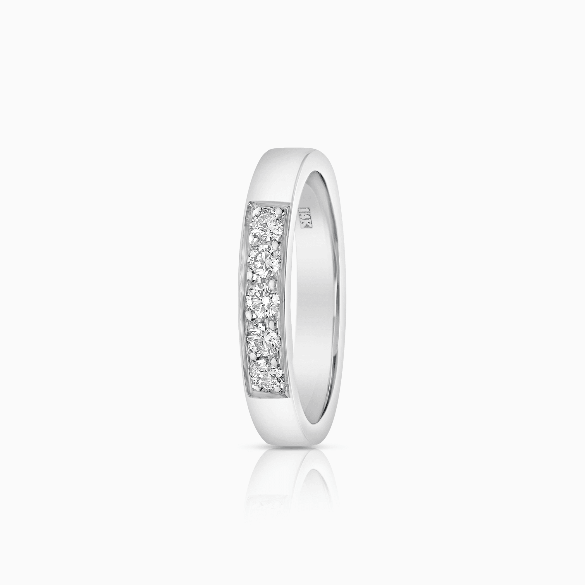 Alliansring 0,20ct 14K vitguld
