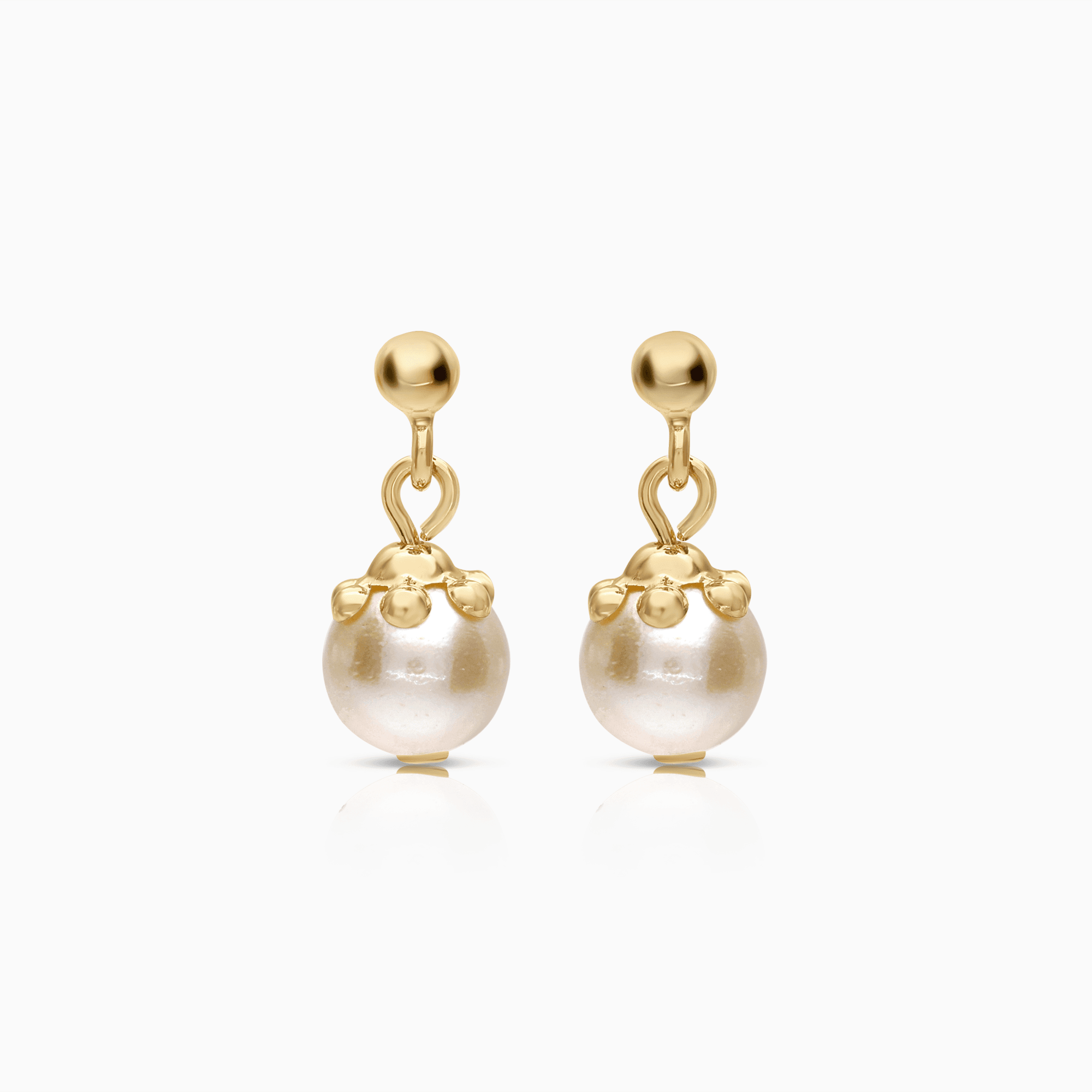 Pearl Earrings 2.0g 18K gold