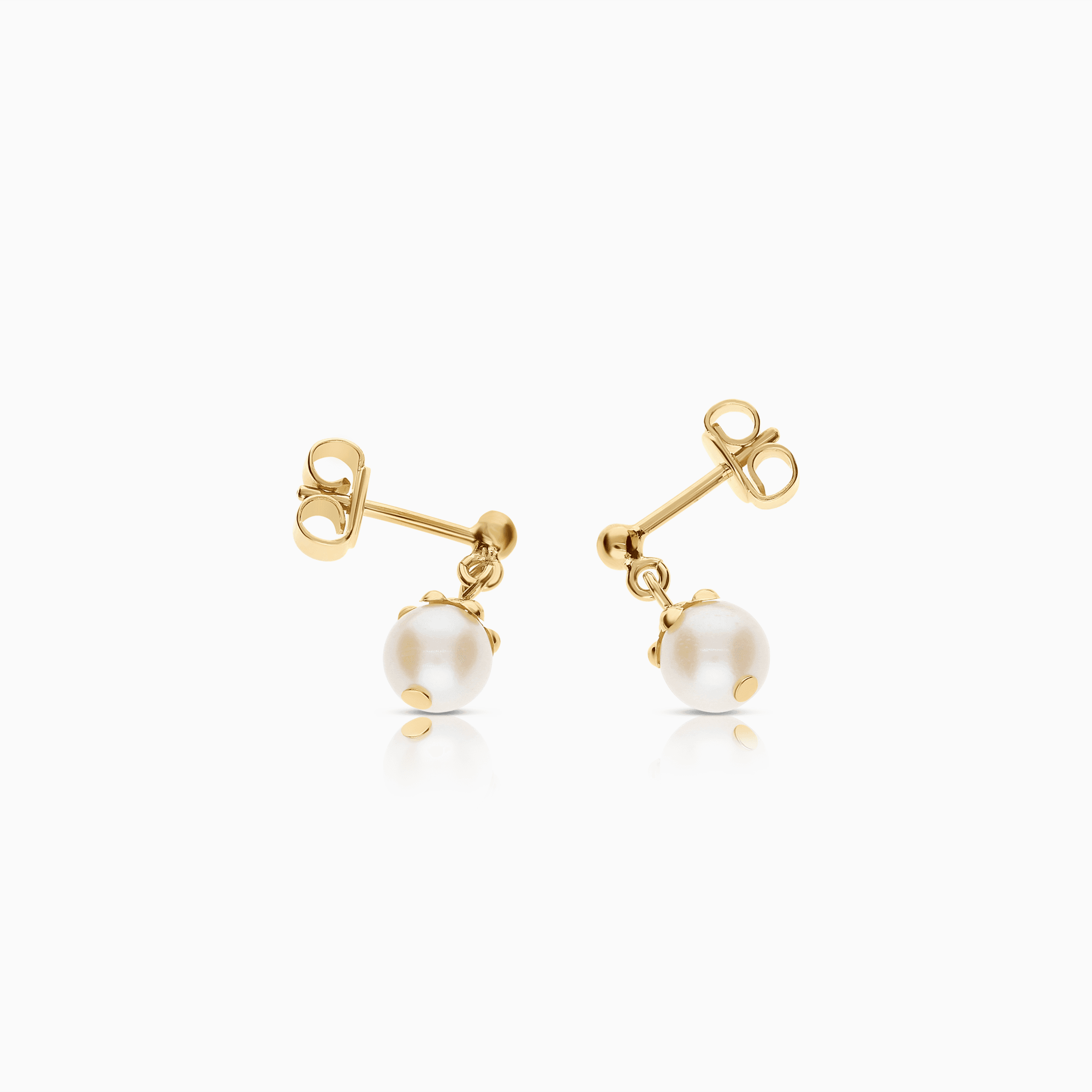 Pearl Earrings 2.0g 18K gold