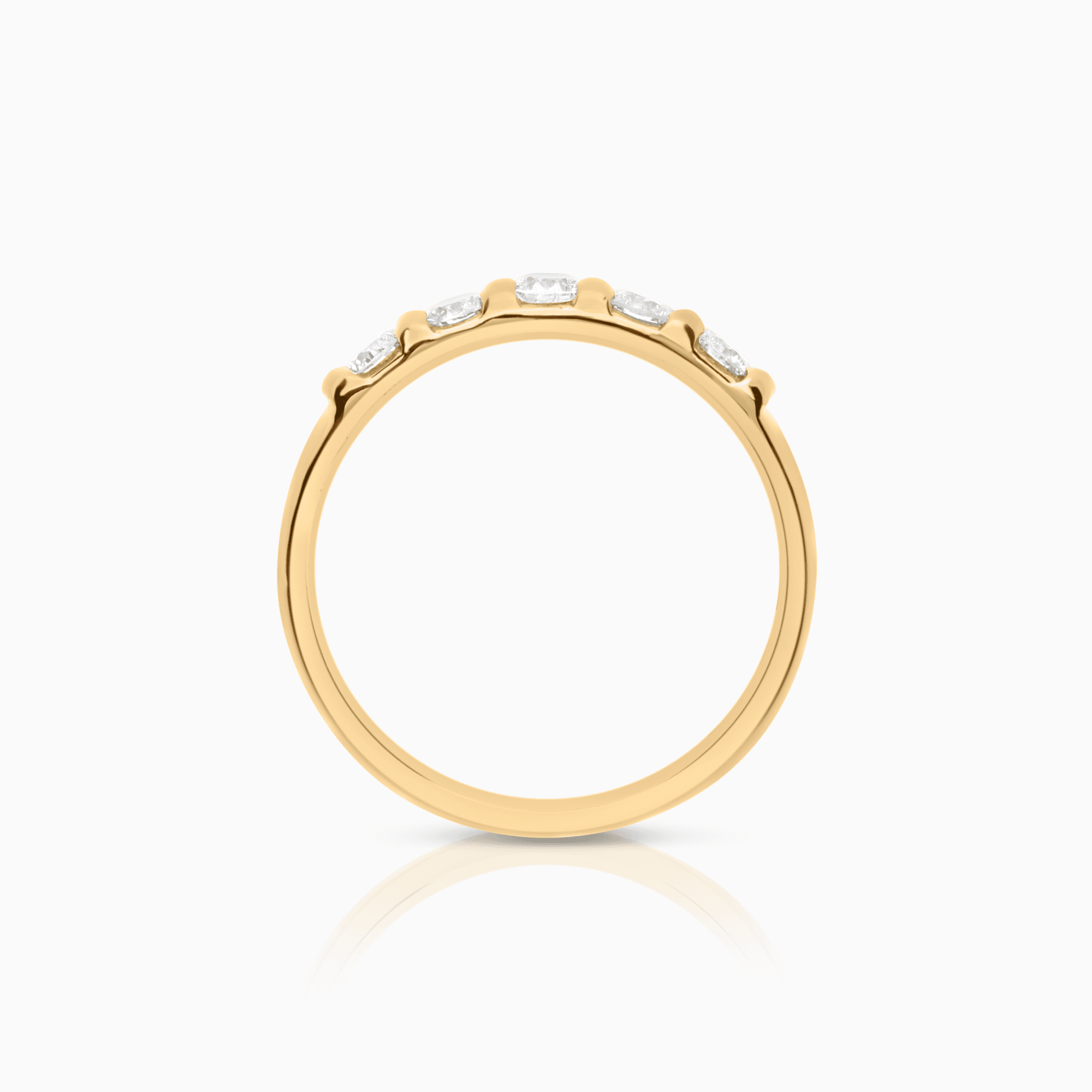 Alliansring 0,42ct 18K guld
