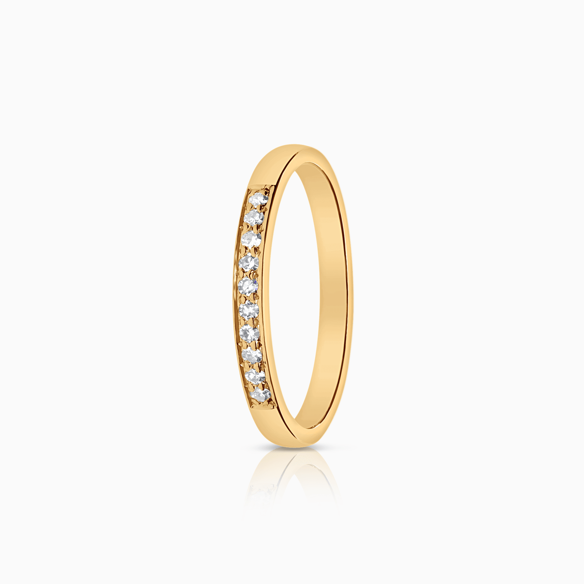 Alliansring 0,10ct 20K guld