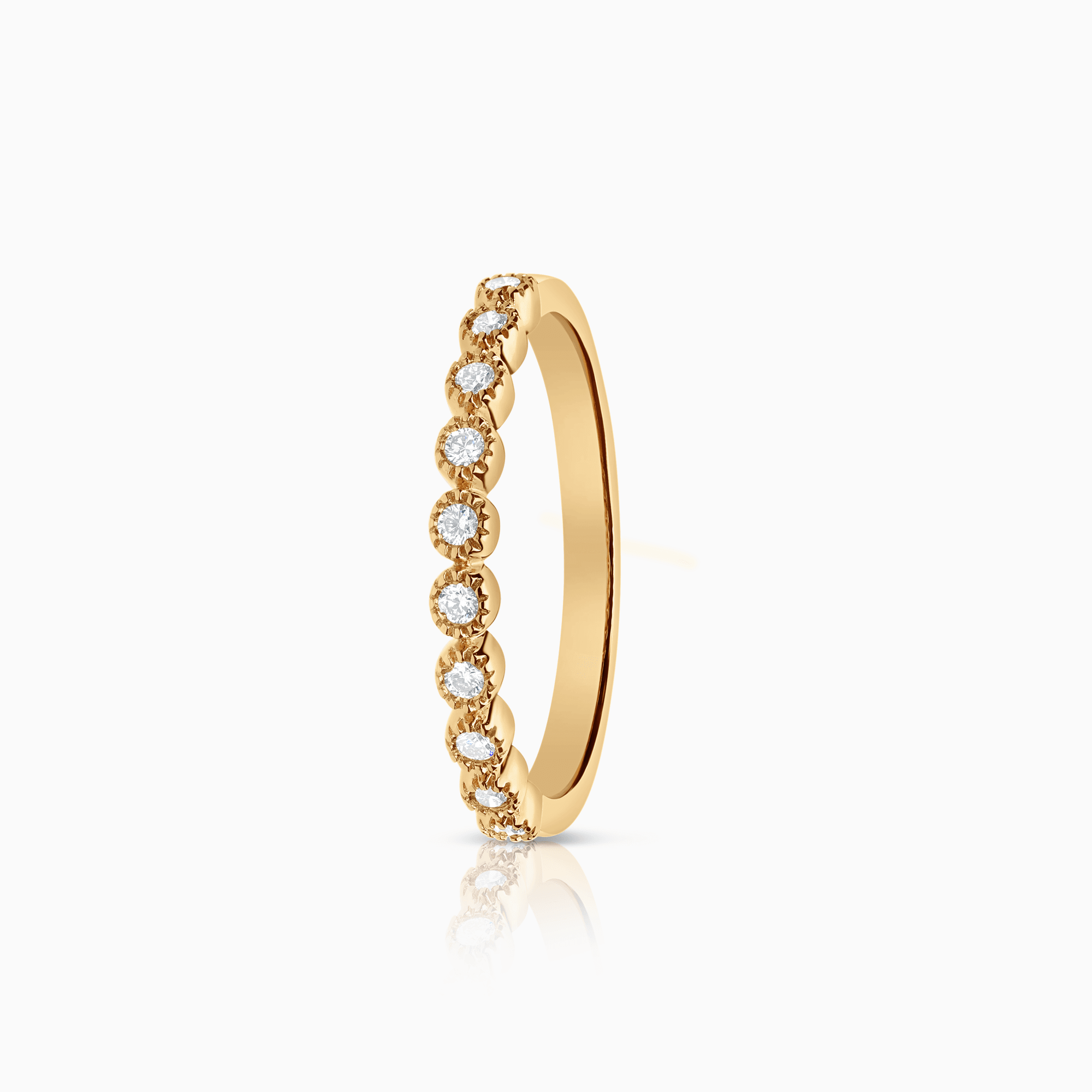 Alliansring 0,14ct 18K guld