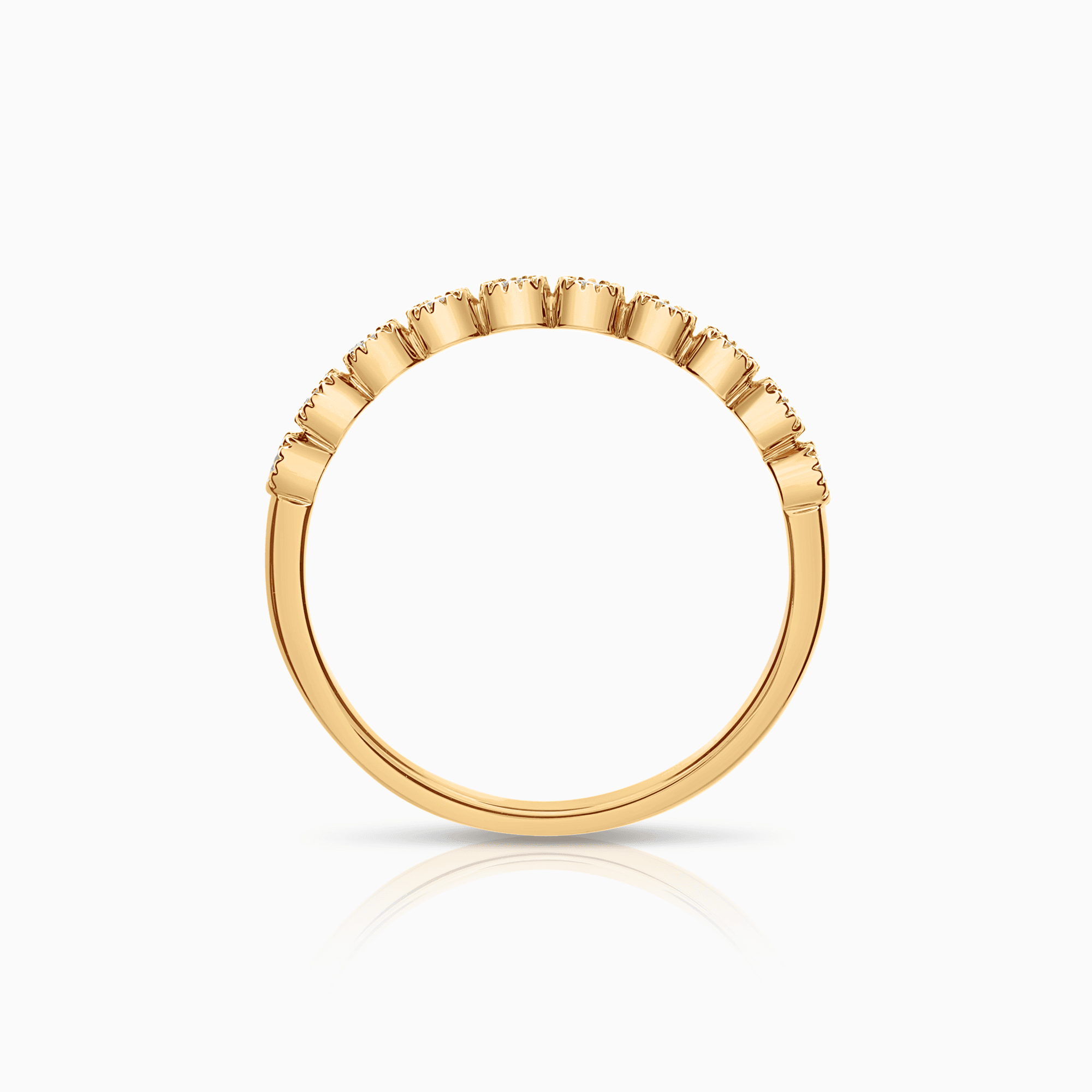 Alliansring 0,14ct 18K guld