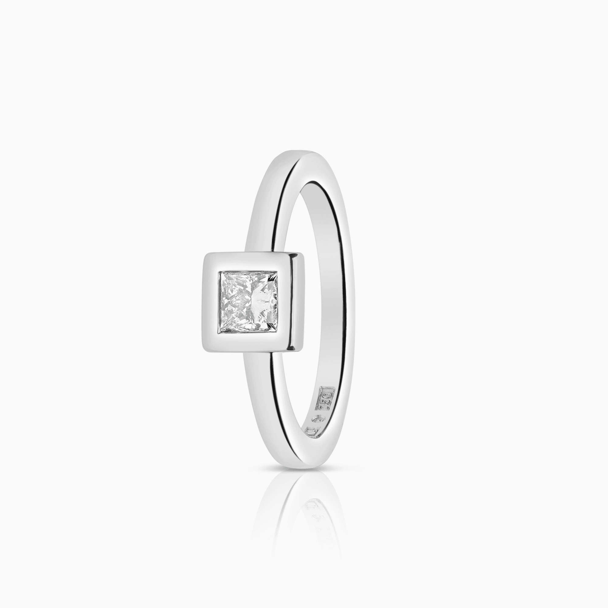 Efva Attling Princess wedding thin ring 0,30ct 18K vitguld