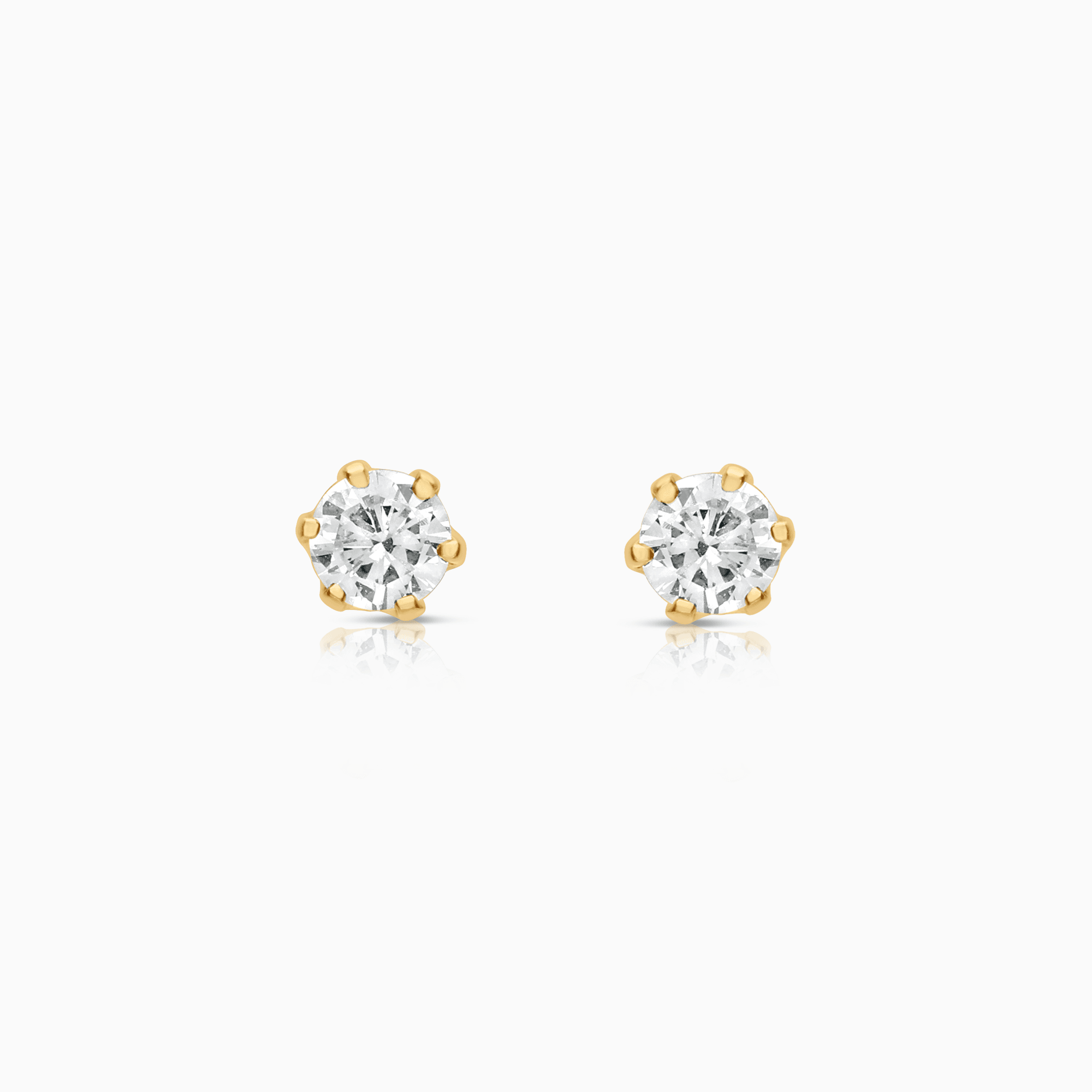 Solitärörhängen diamanter 0,28ct 18K guld