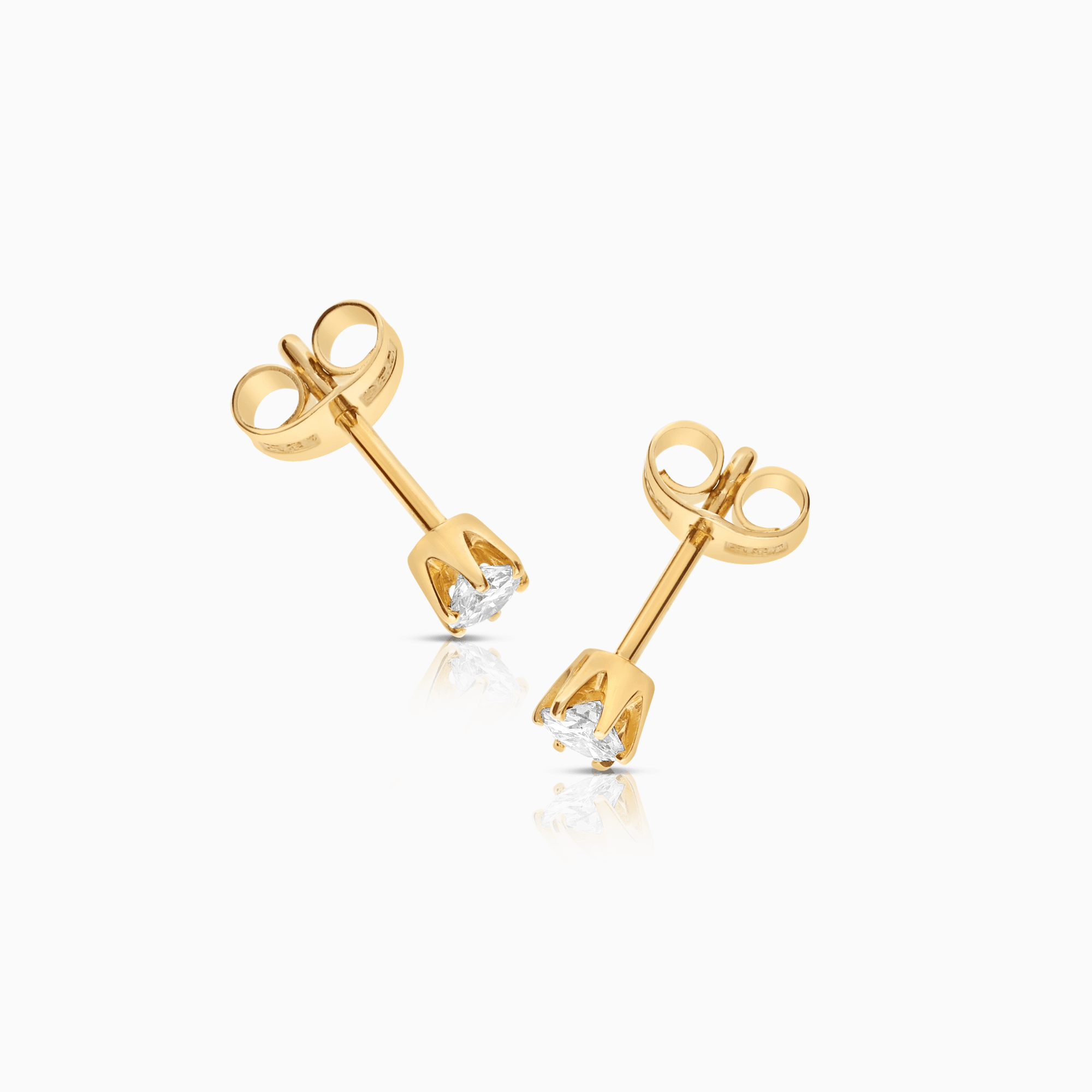 Solitärörhängen diamanter 0,28ct 18K guld