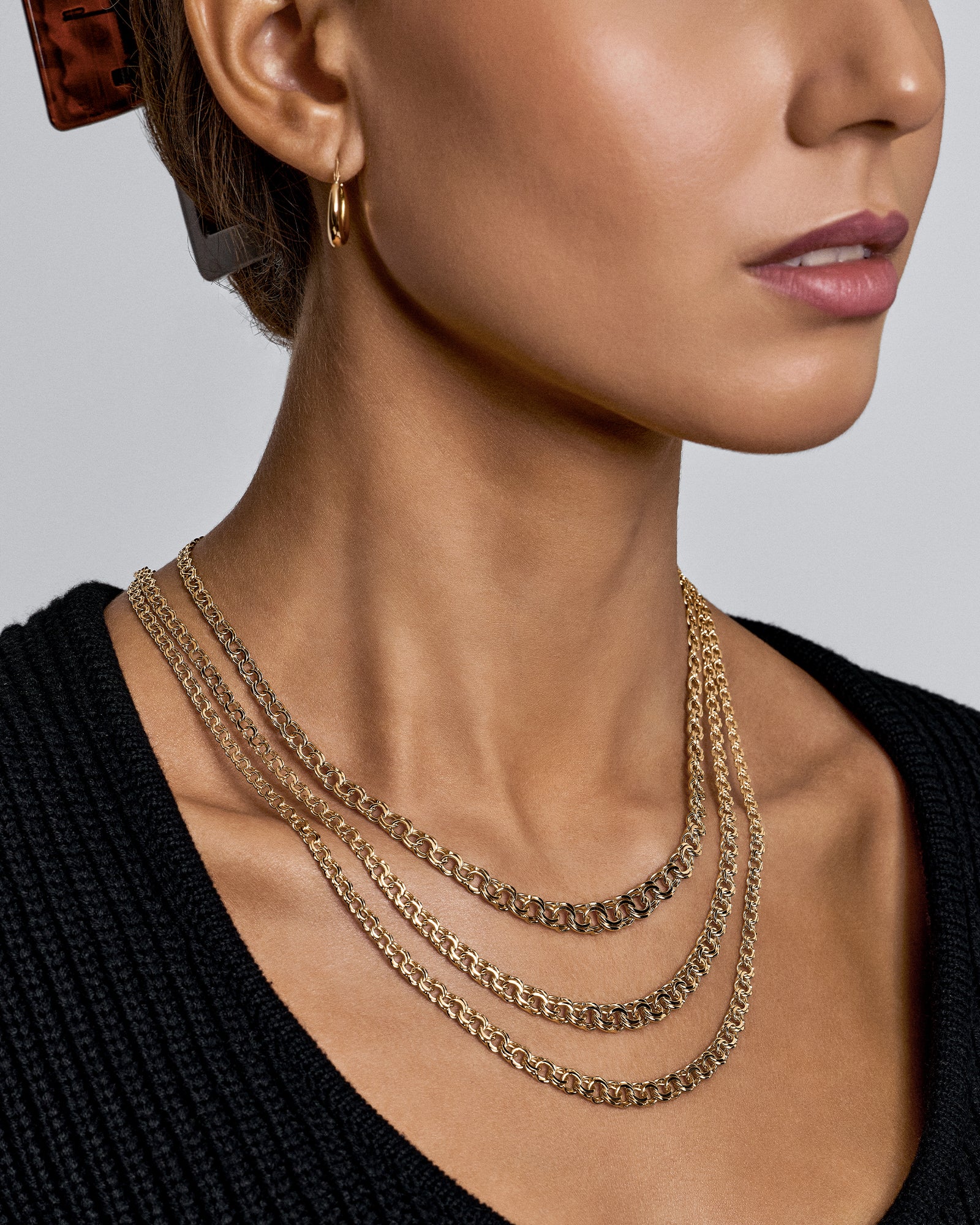 アクセサリー K18 Gold Venetian Chain Necklace 45cm Venetian chain 45cm 18K gold